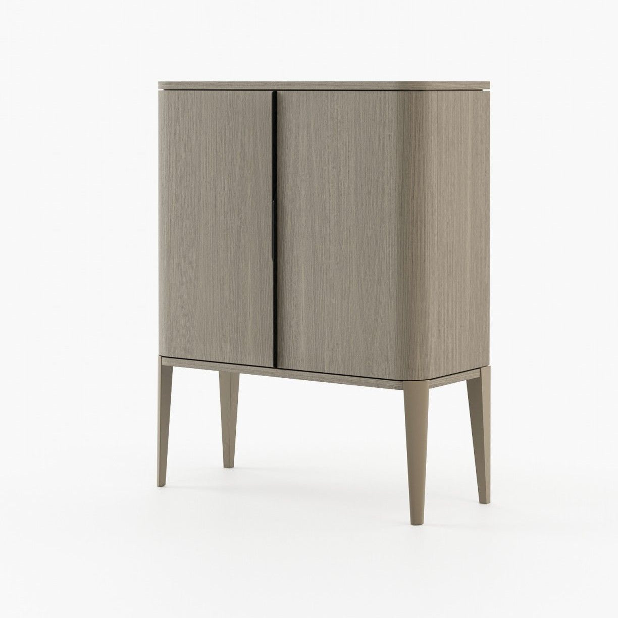 Laskasas ALVAR Bar Cabinet Aged Oak Veneer Matte - Araco Interiors