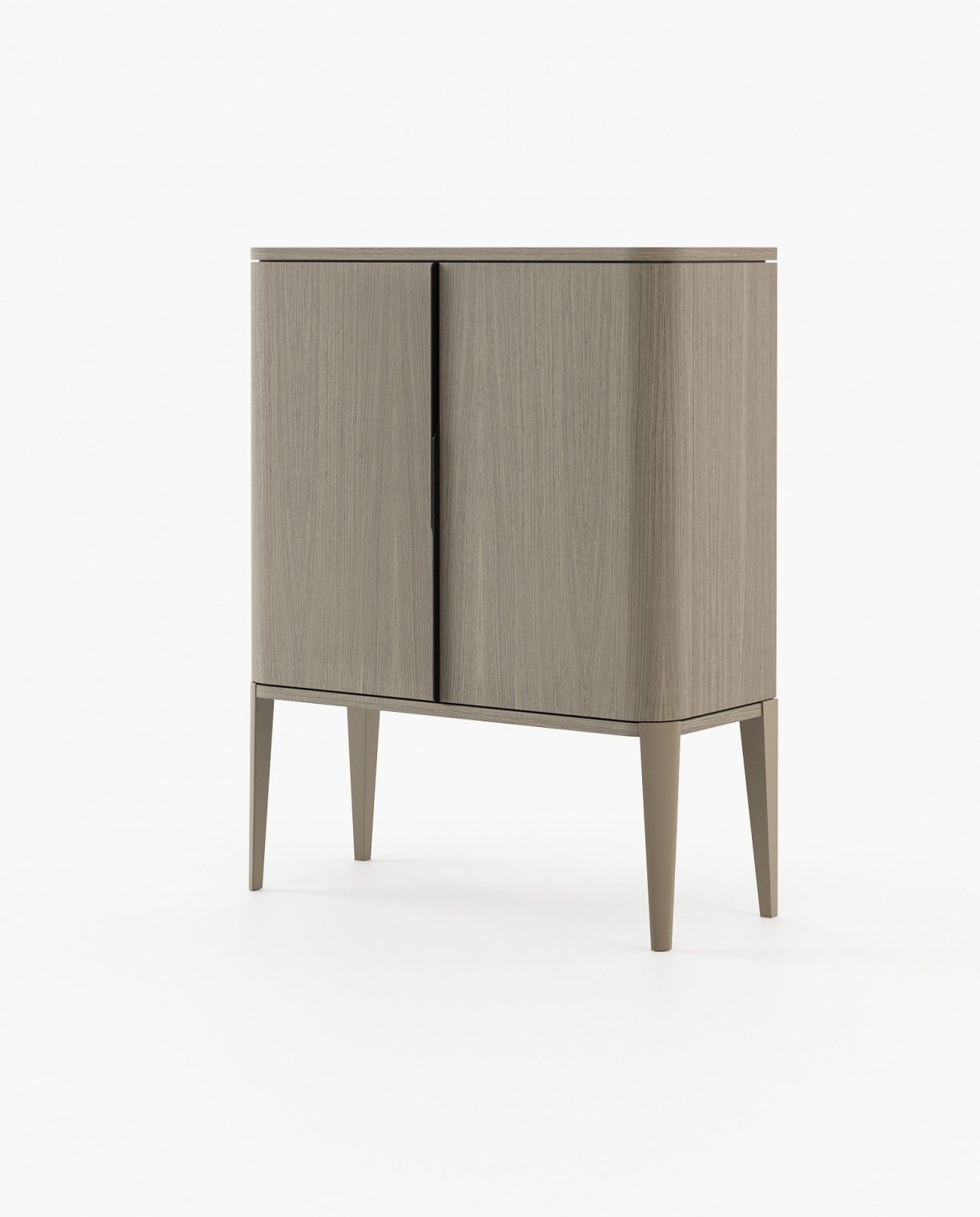 Laskasas ALVAR Bar Cabinet Aged Oak Veneer Matte - Araco Interiors