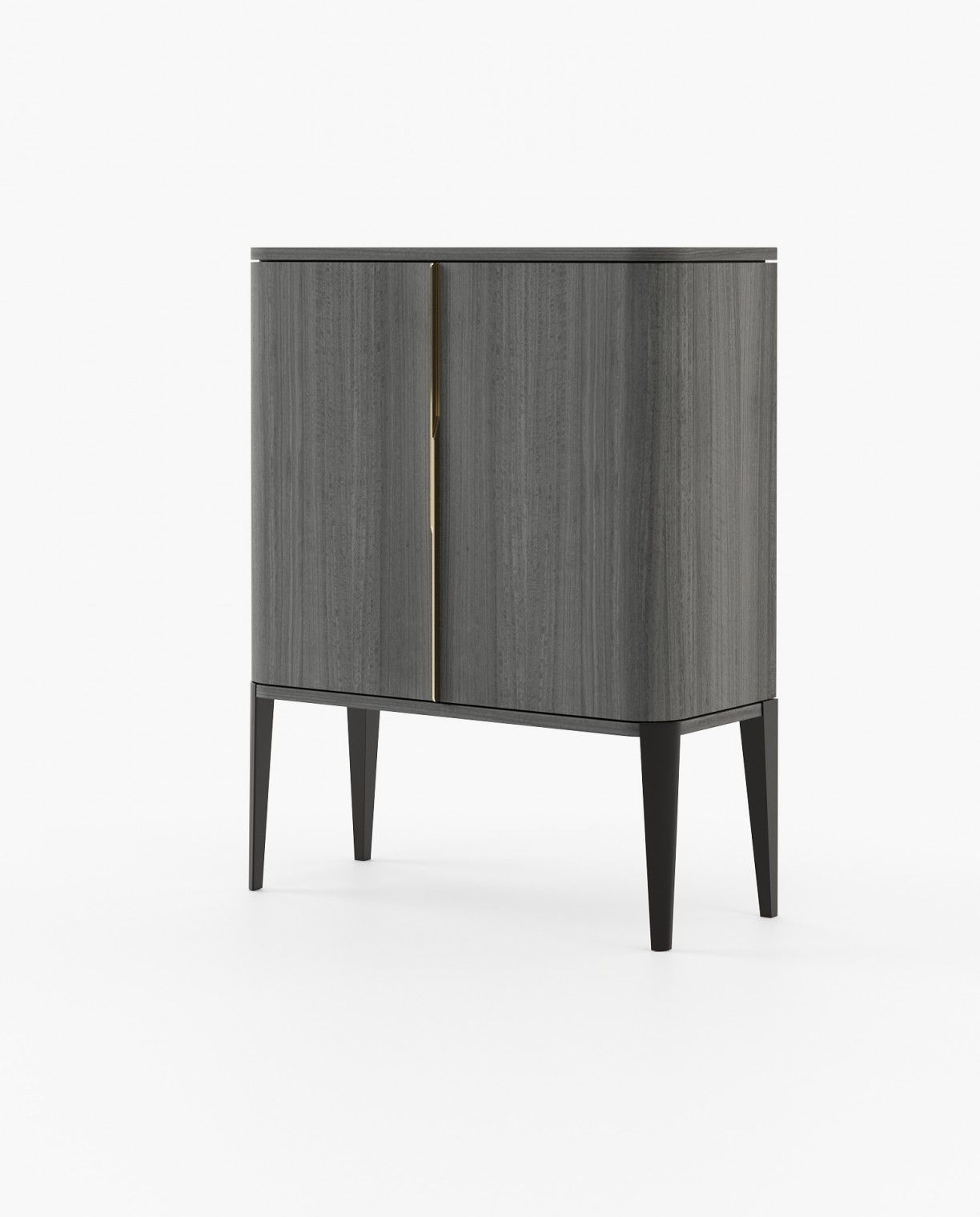 Laskasas ALVAR Bar Cabinet Grey Eucalyptus Veneer Matte - Araco Interiors