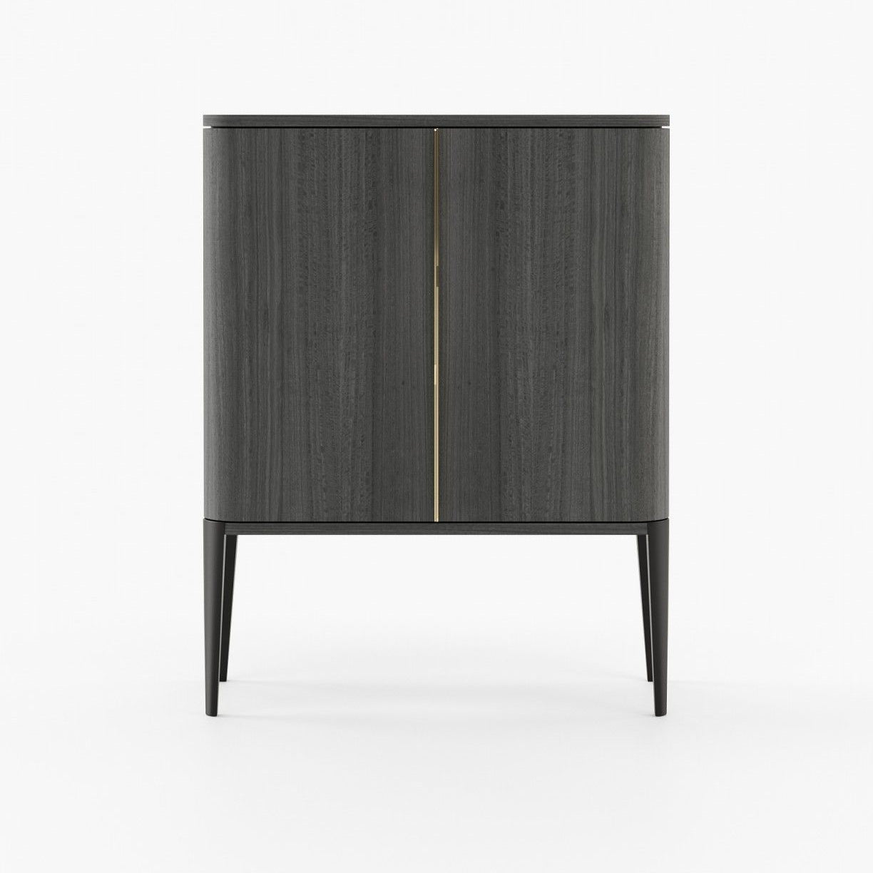 Laskasas ALVAR Bar Cabinet Grey Eucalyptus Veneer Matte - Araco Interiors