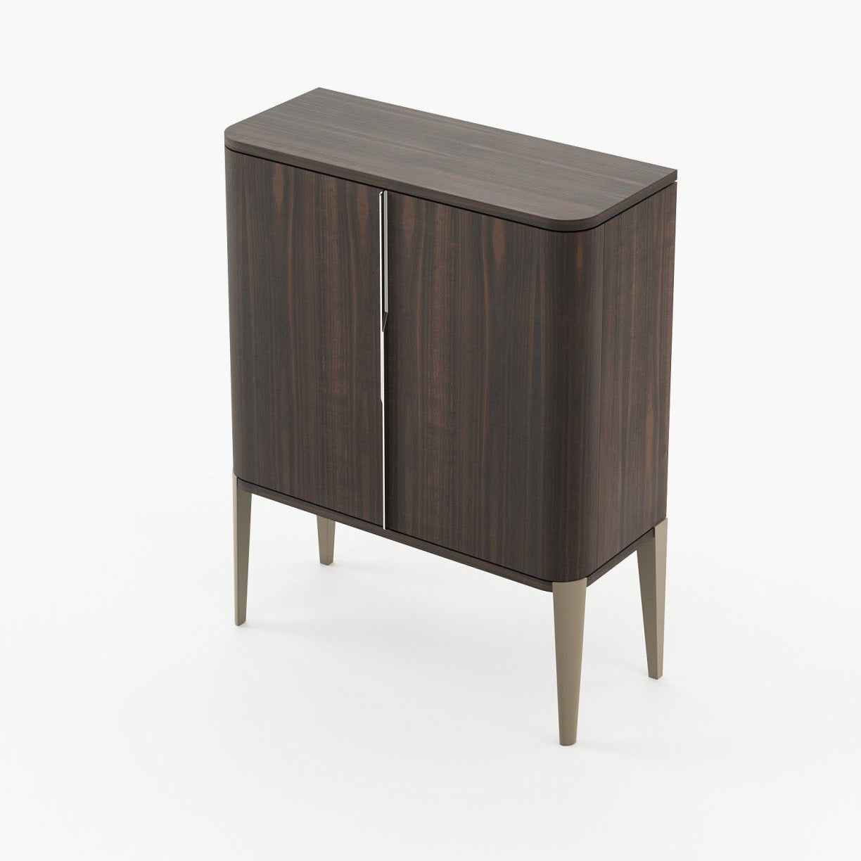 Laskasas ALVAR Bar Cabinet Smoked Eucalyptus Veneer Matte - Araco Interiors
