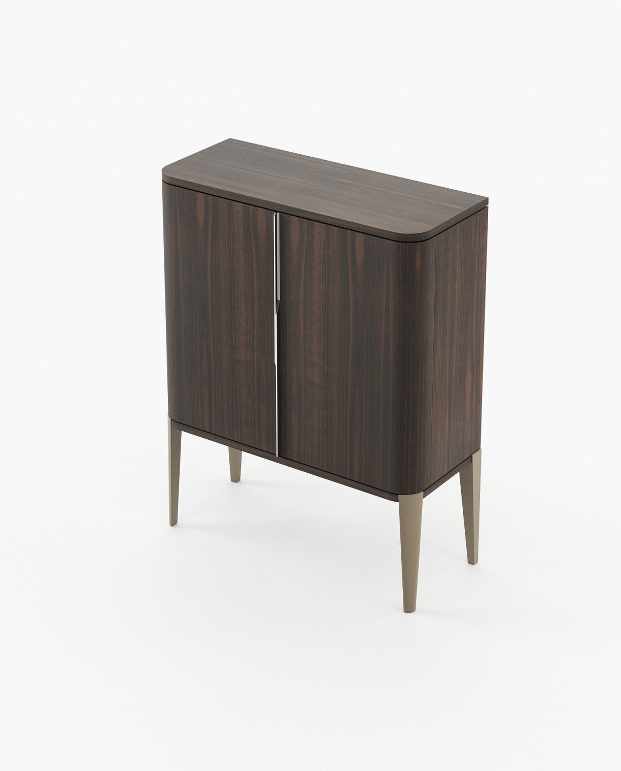 Laskasas ALVAR Bar Cabinet Smoked Eucalyptus Veneer Matte - Araco Interiors