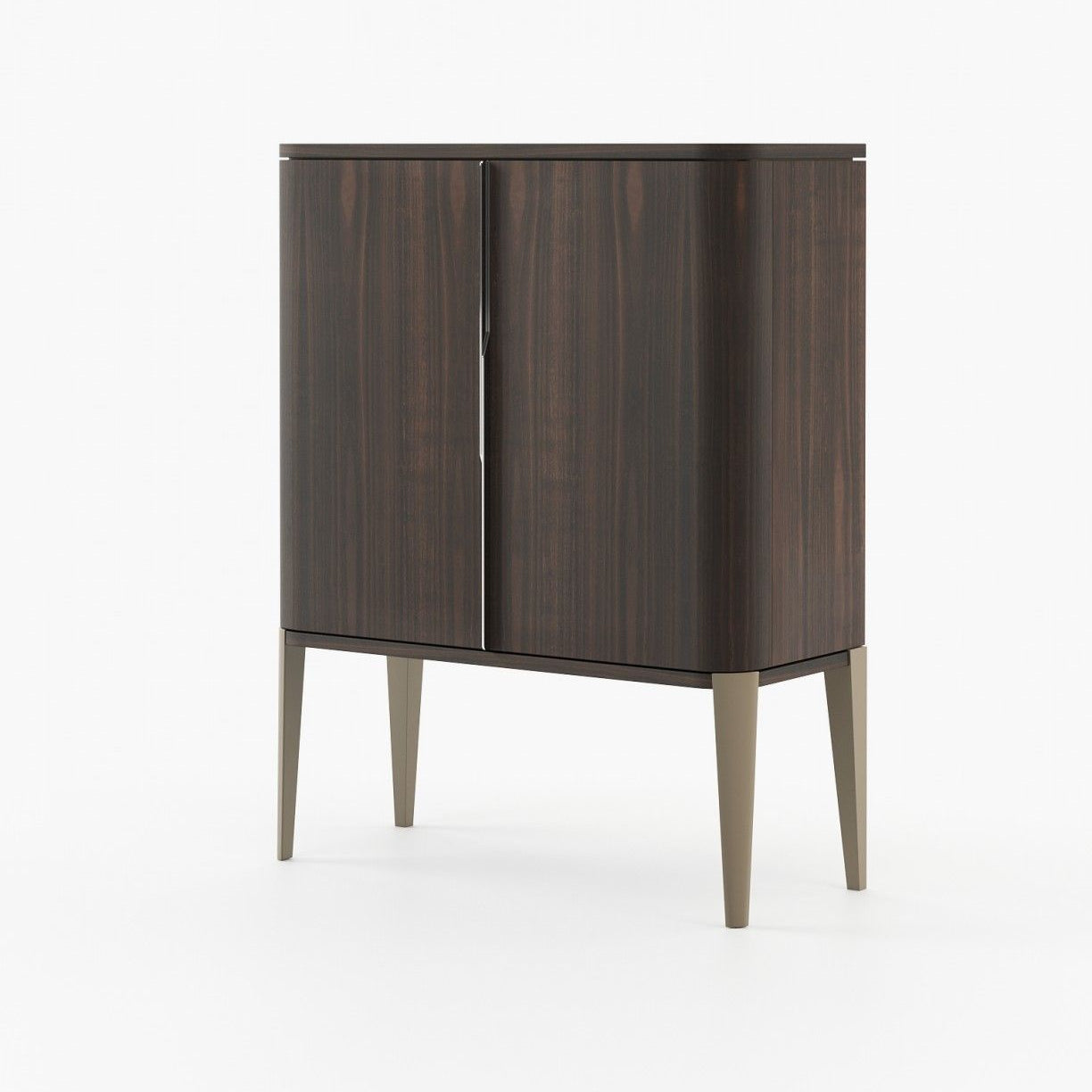 Laskasas ALVAR Bar Cabinet Smoked Eucalyptus Veneer Matte - Araco Interiors