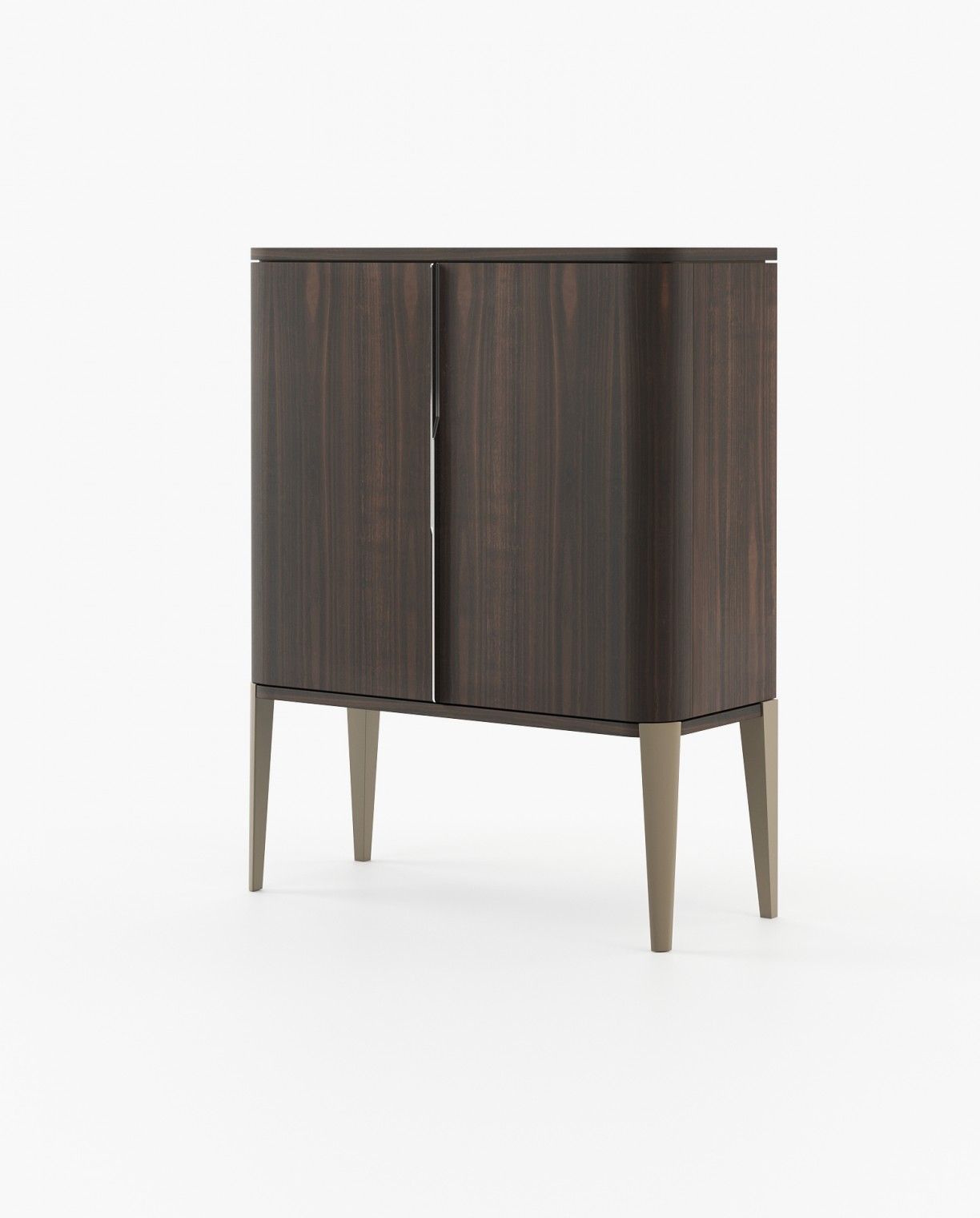 Laskasas ALVAR Bar Cabinet Smoked Eucalyptus Veneer Matte - Araco Interiors