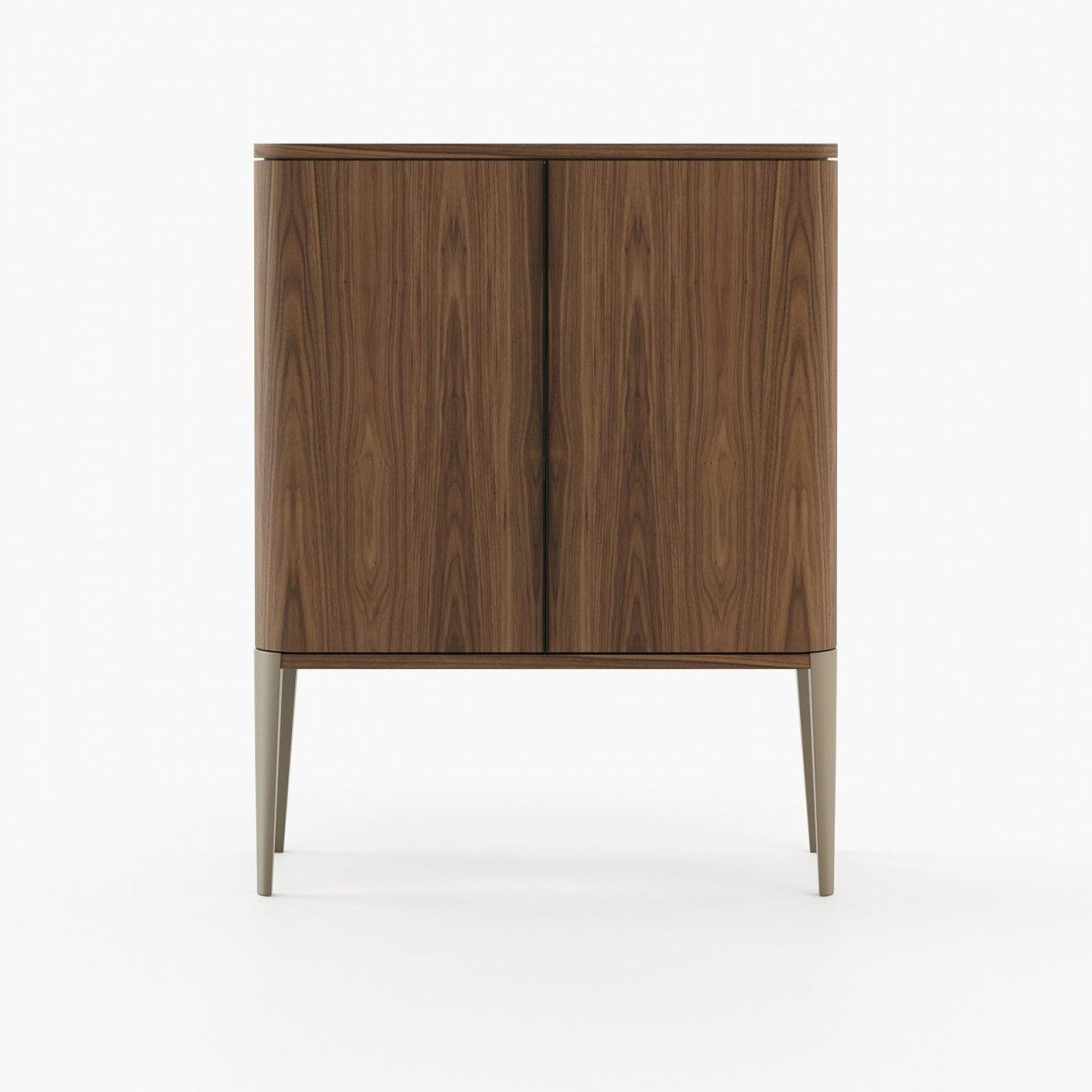 Laskasas ALVAR Bar Cabinet Walnut Veneer Matte - Araco Interiors