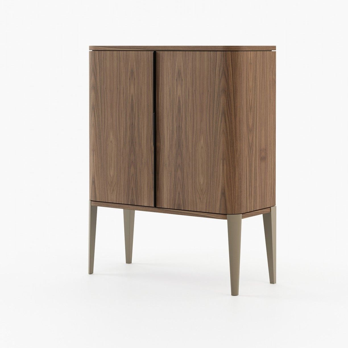 Laskasas ALVAR Bar Cabinet Walnut Veneer Matte - Araco Interiors