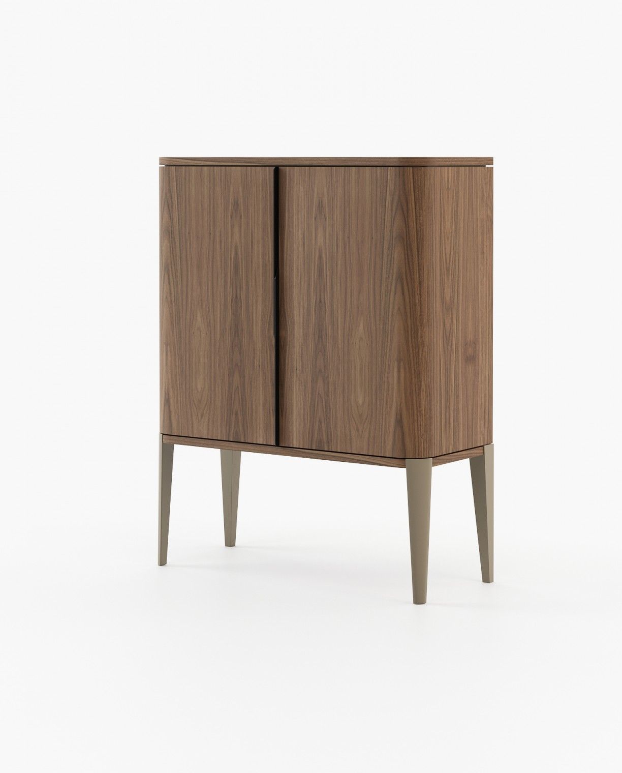 Laskasas ALVAR Bar Cabinet Walnut Veneer Matte - Araco Interiors