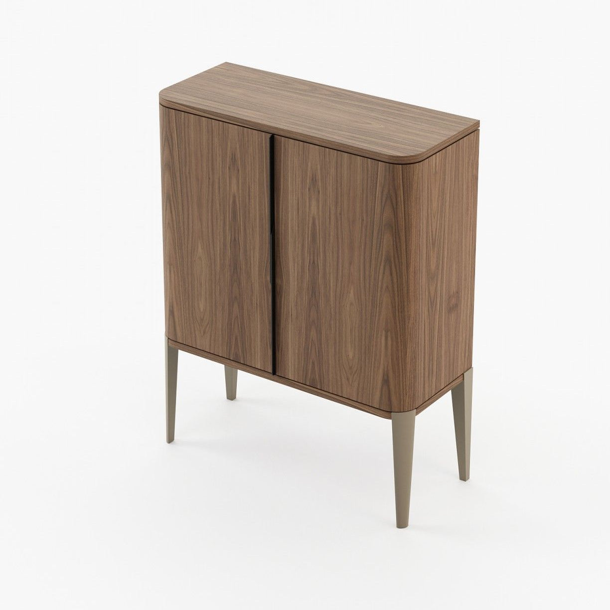Laskasas ALVAR Bar Cabinet Walnut Veneer Matte - Araco Interiors
