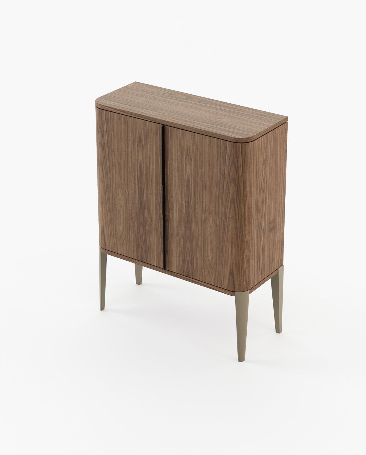Laskasas ALVAR Bar Cabinet Walnut Veneer Matte - Araco Interiors