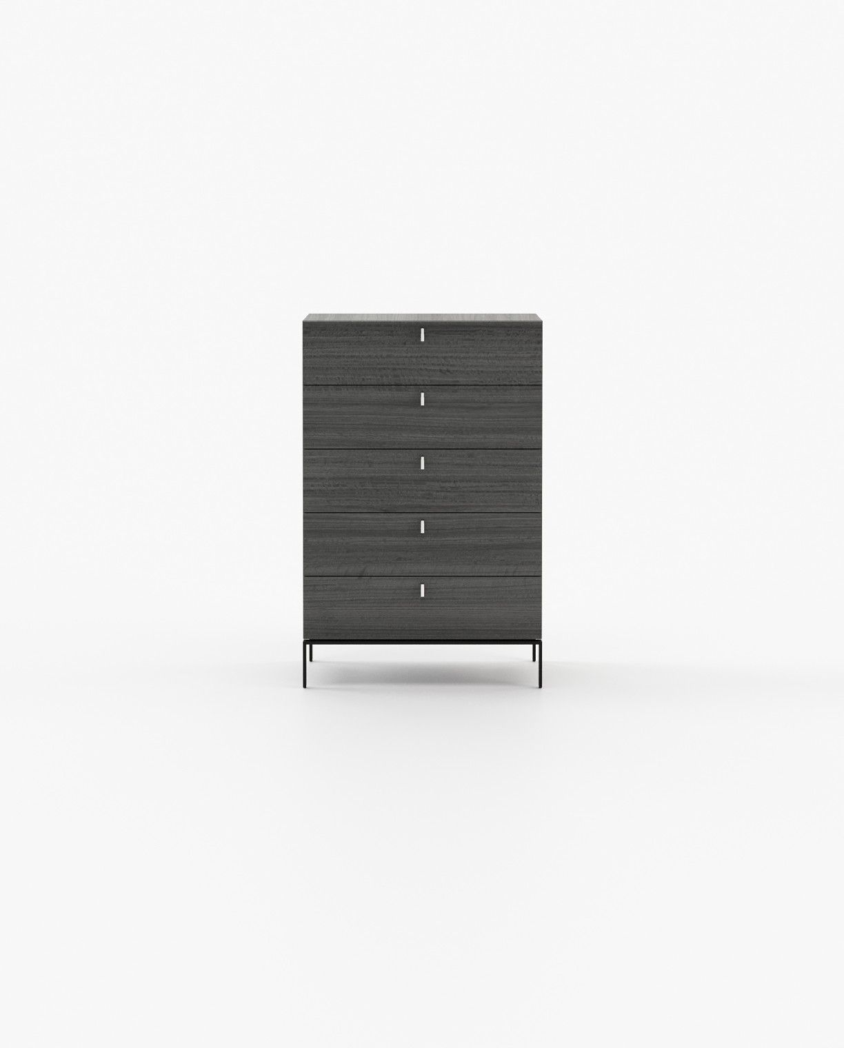 Laskasas AMBER Tallboy Chest of Drawers Grey Eucalyptus Veneer Matte - Araco Interiors