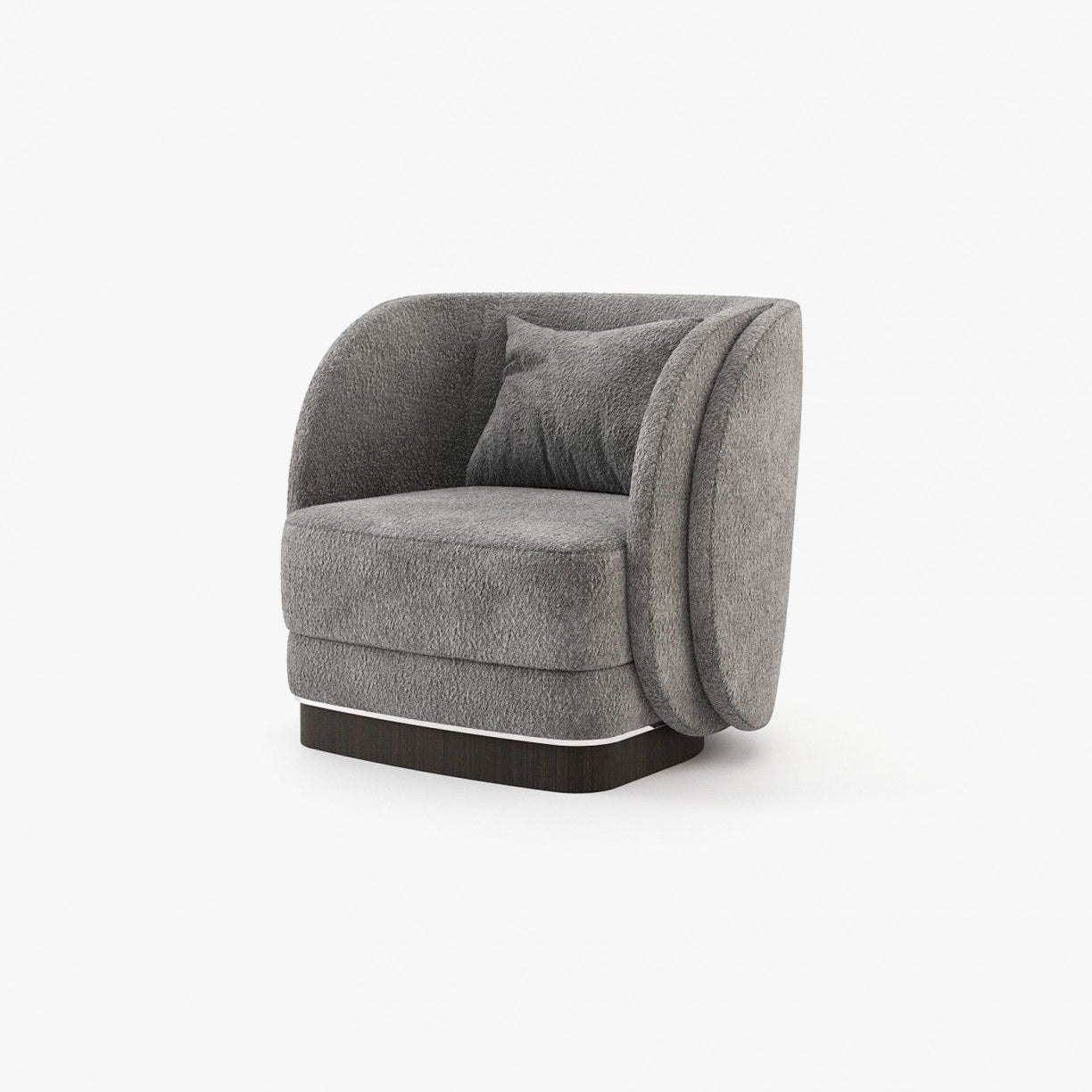 Laskasas AMBROSE Armchair Dom Gris Nuage - Araco Interiors