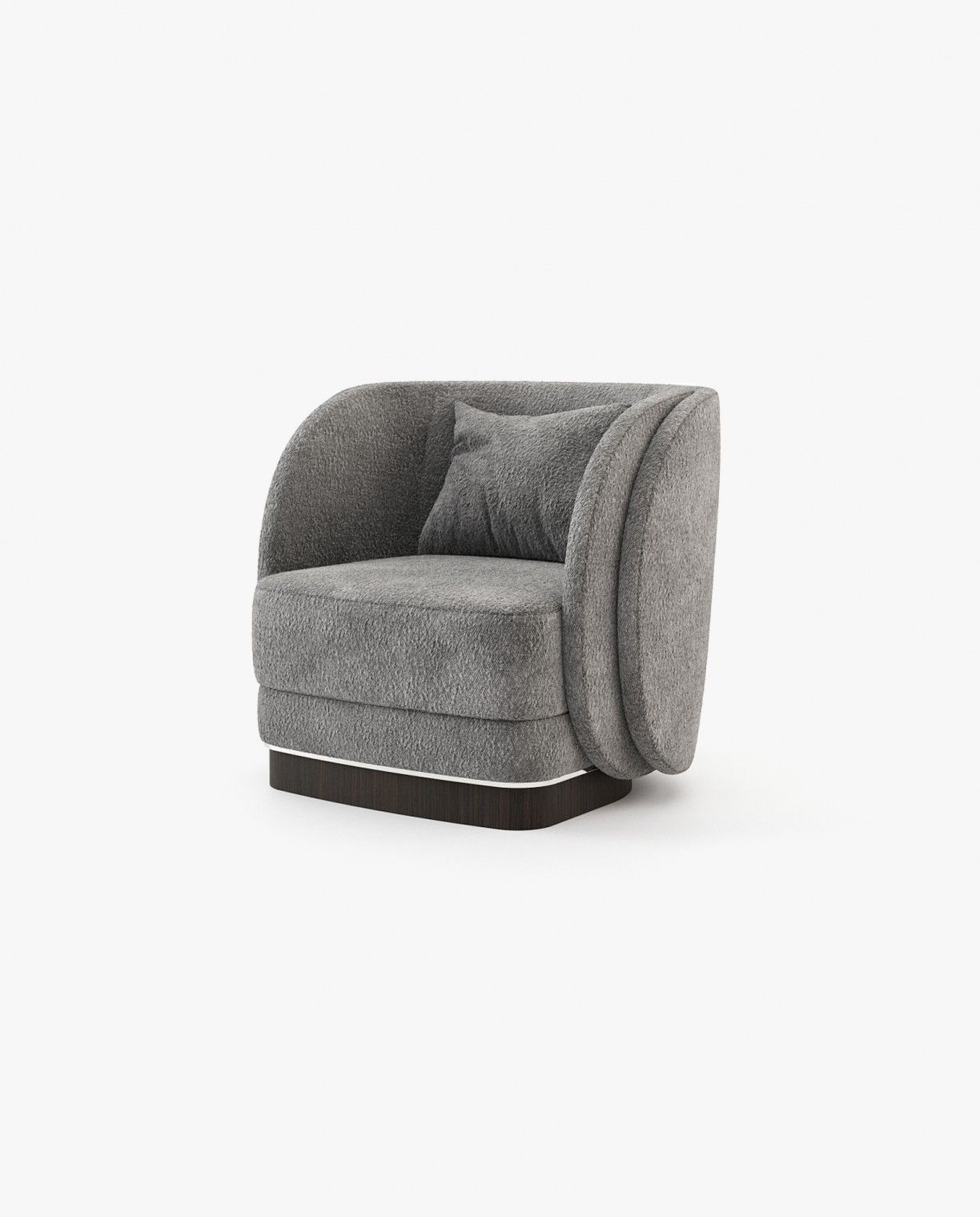 Laskasas AMBROSE Armchair Dom Gris Nuage - Araco Interiors