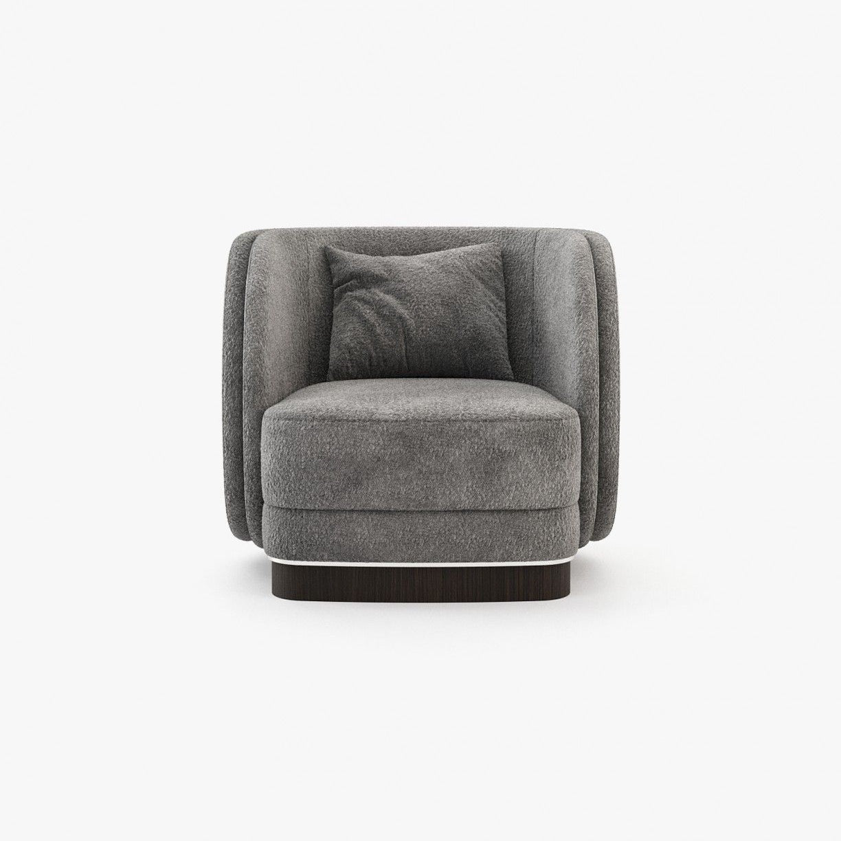 Laskasas AMBROSE Armchair Dom Gris Nuage - Araco Interiors