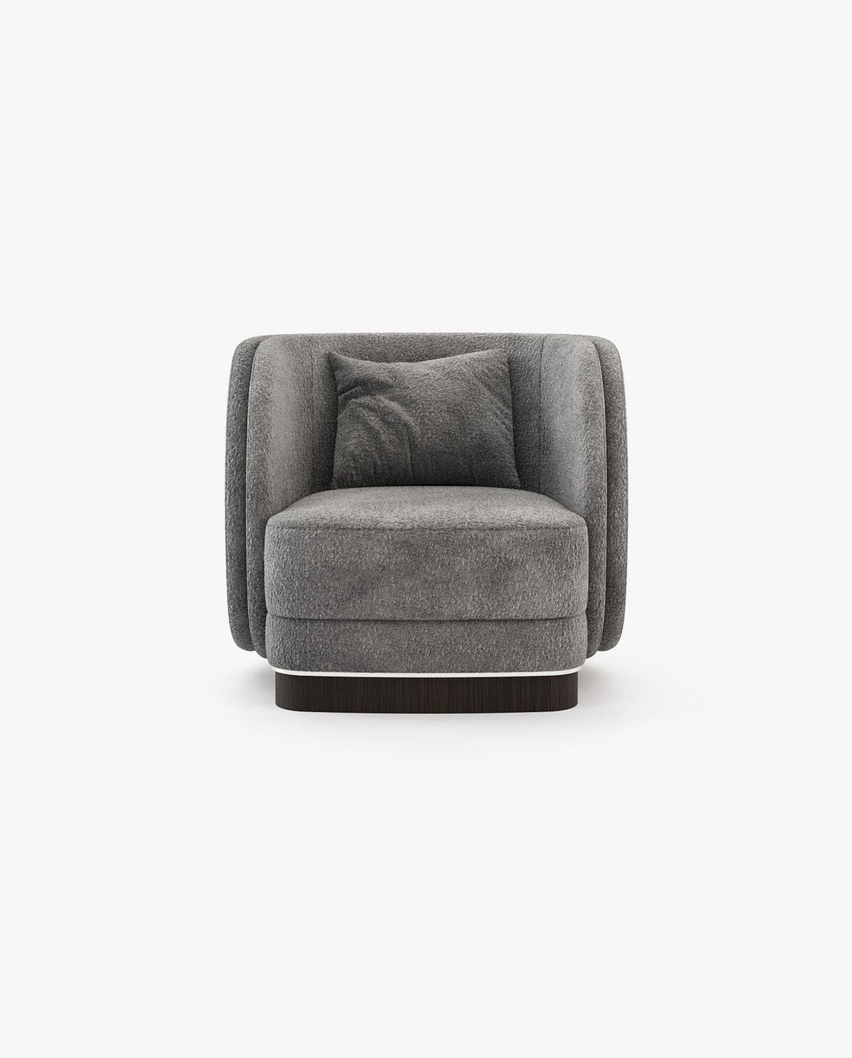 Laskasas AMBROSE Armchair Dom Gris Nuage - Araco Interiors