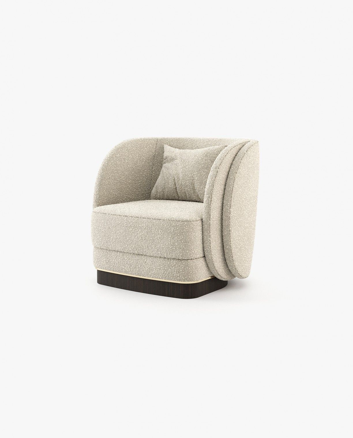 Laskasas AMBROSE Armchair Helsinki Pearl - Araco Interiors