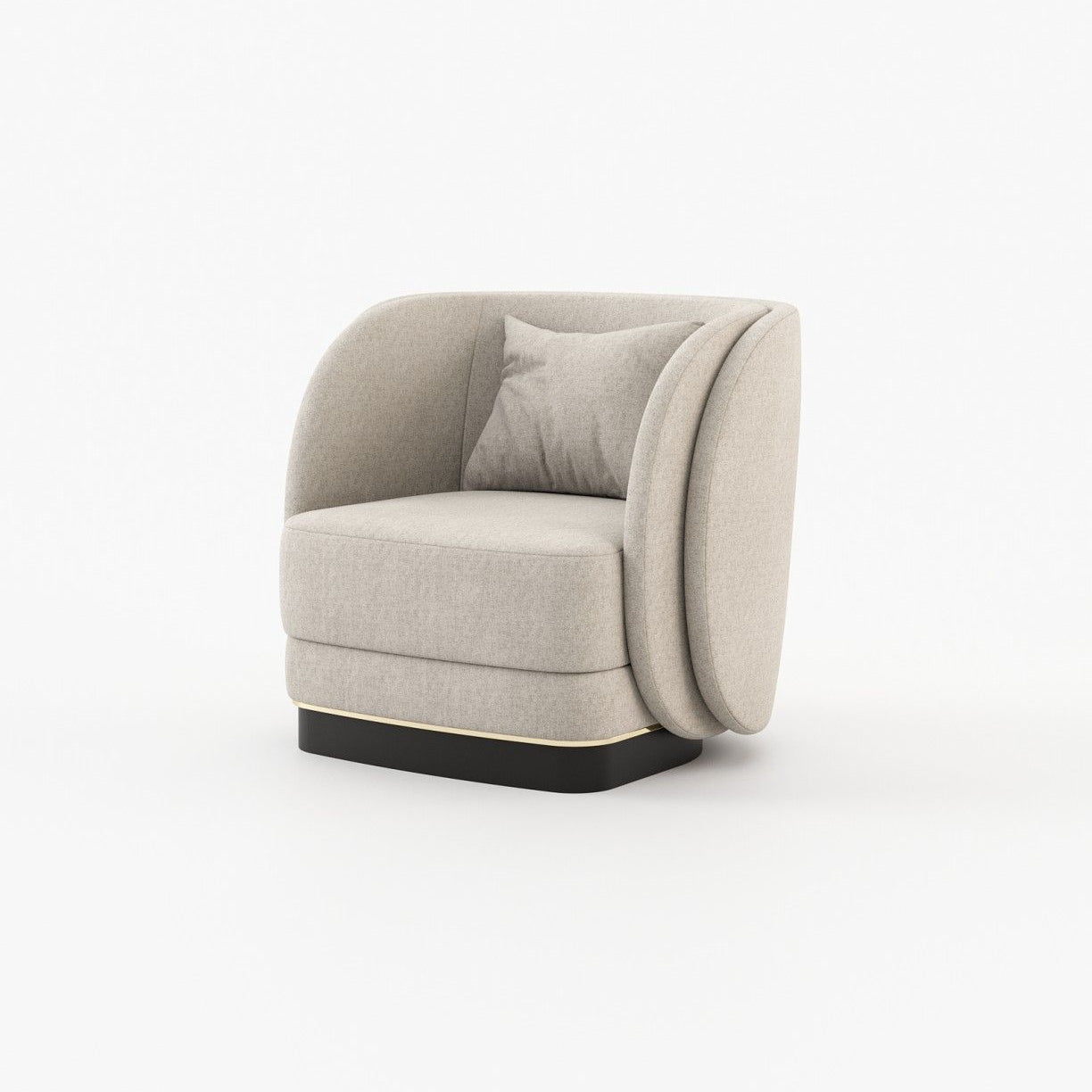 Laskasas AMBROSE Armchair Xangai Sand - Araco Interiors