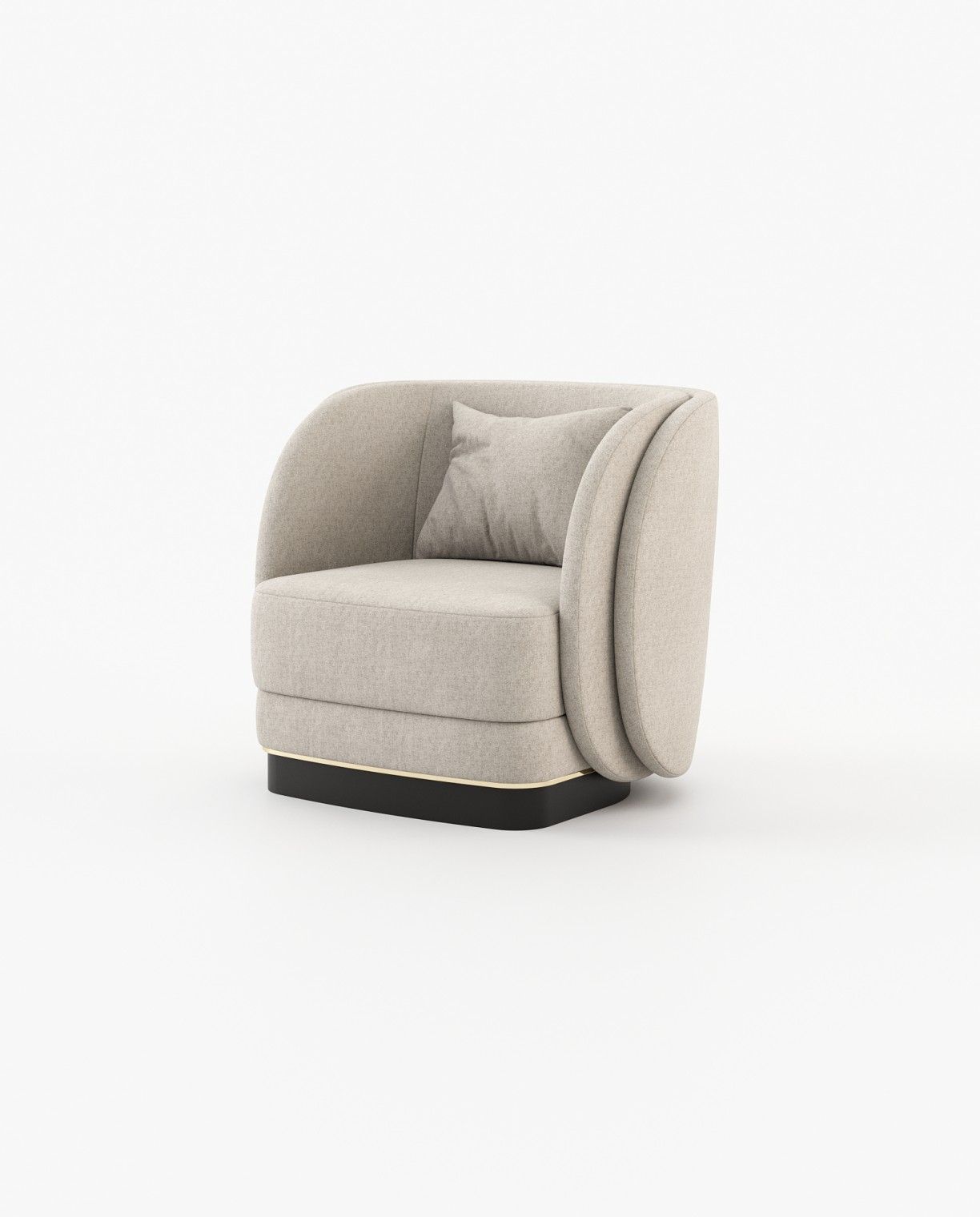 Laskasas AMBROSE Armchair Xangai Sand - Araco Interiors