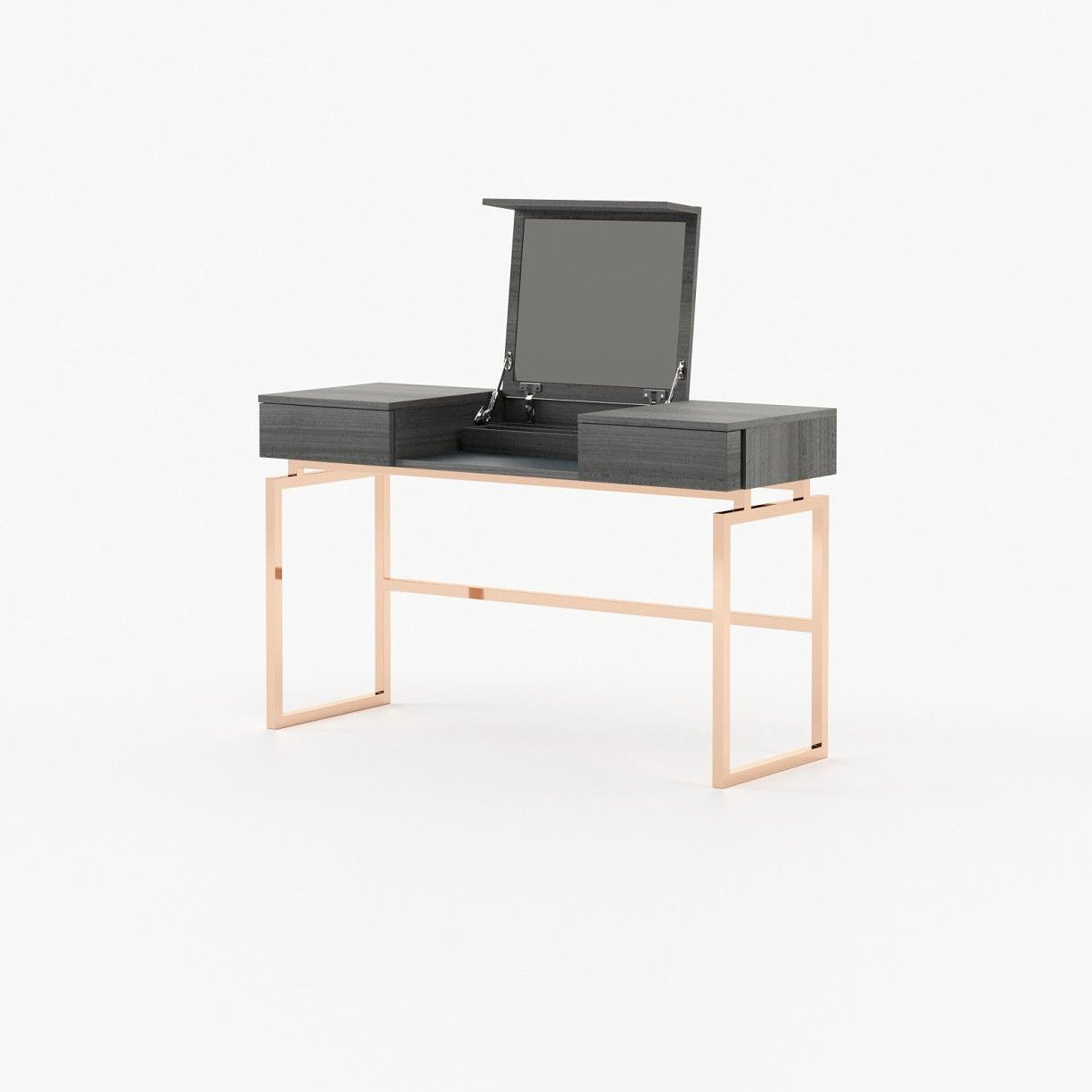Laskasas AMY Dressing Table Grey Eucalyptus Veneer Matte - Araco Interiors