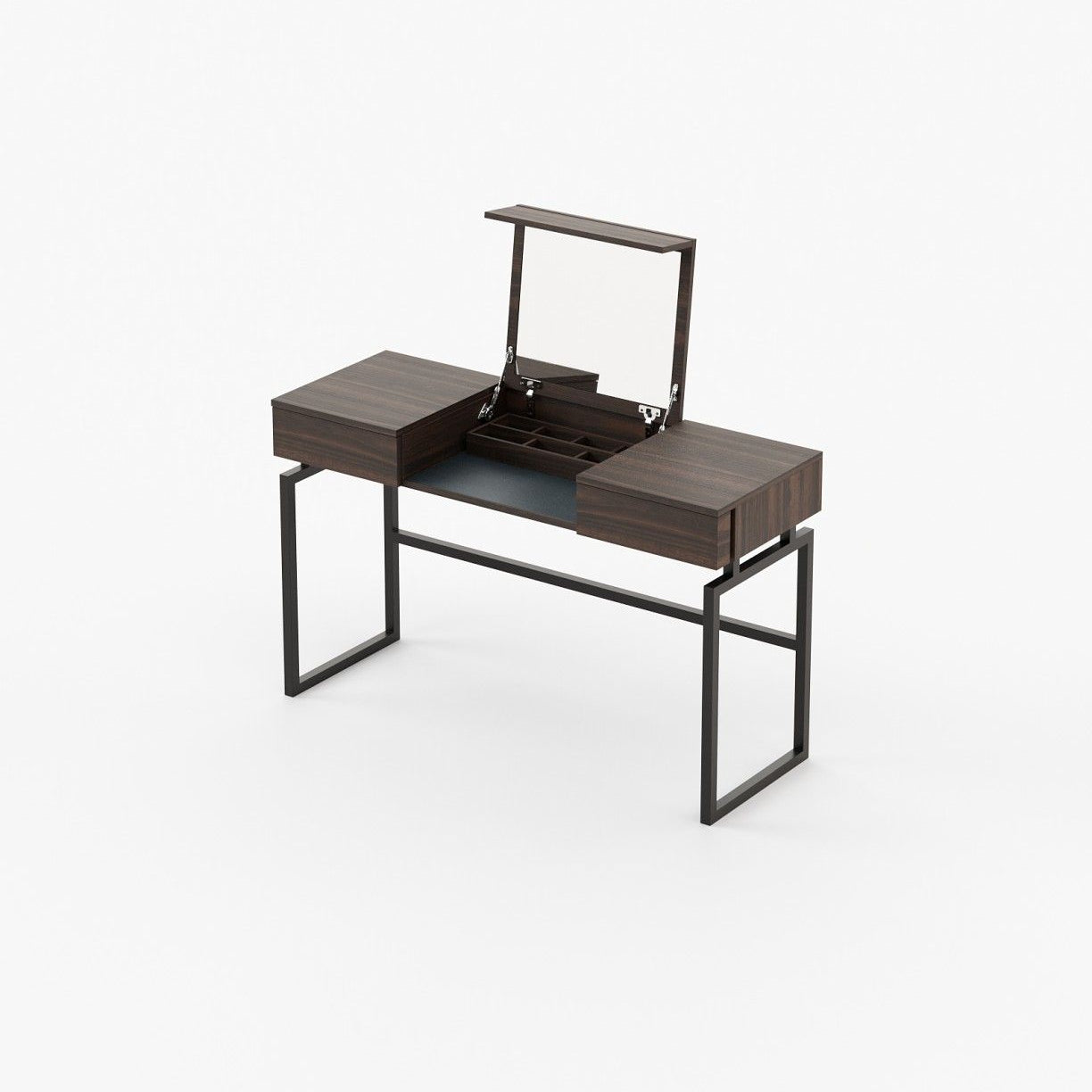 Laskasas AMY Dressing Table Smoked Eucalyptus Veneer Matte - Araco Interiors