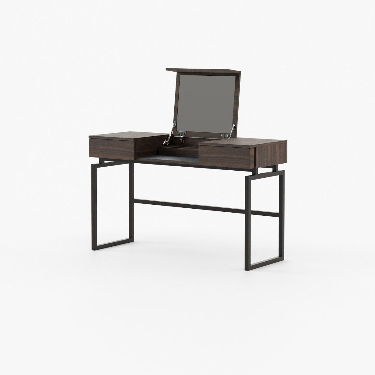 Laskasas AMY Dressing Table Smoked Eucalyptus Veneer Matte - Araco Interiors