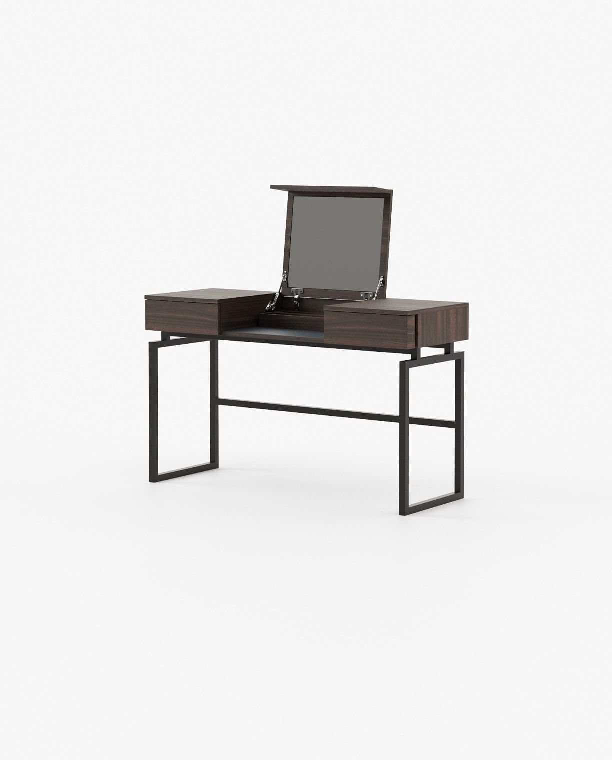 Laskasas AMY Dressing Table Smoked Eucalyptus Veneer Matte - Araco Interiors