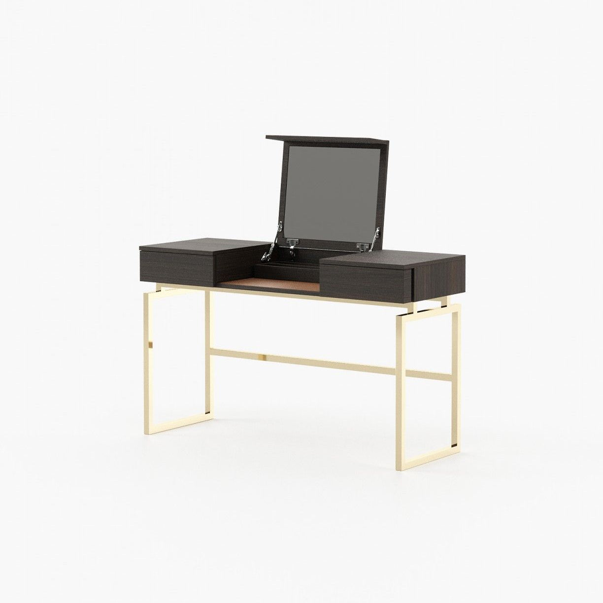 Laskasas AMY Dressing Table Smoked Oak Veneer Matte - Araco Interiors