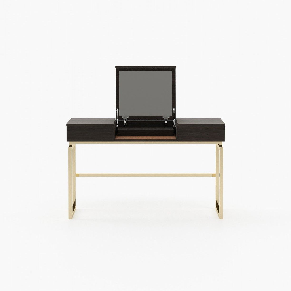 Laskasas AMY Dressing Table Smoked Oak Veneer Matte - Araco Interiors