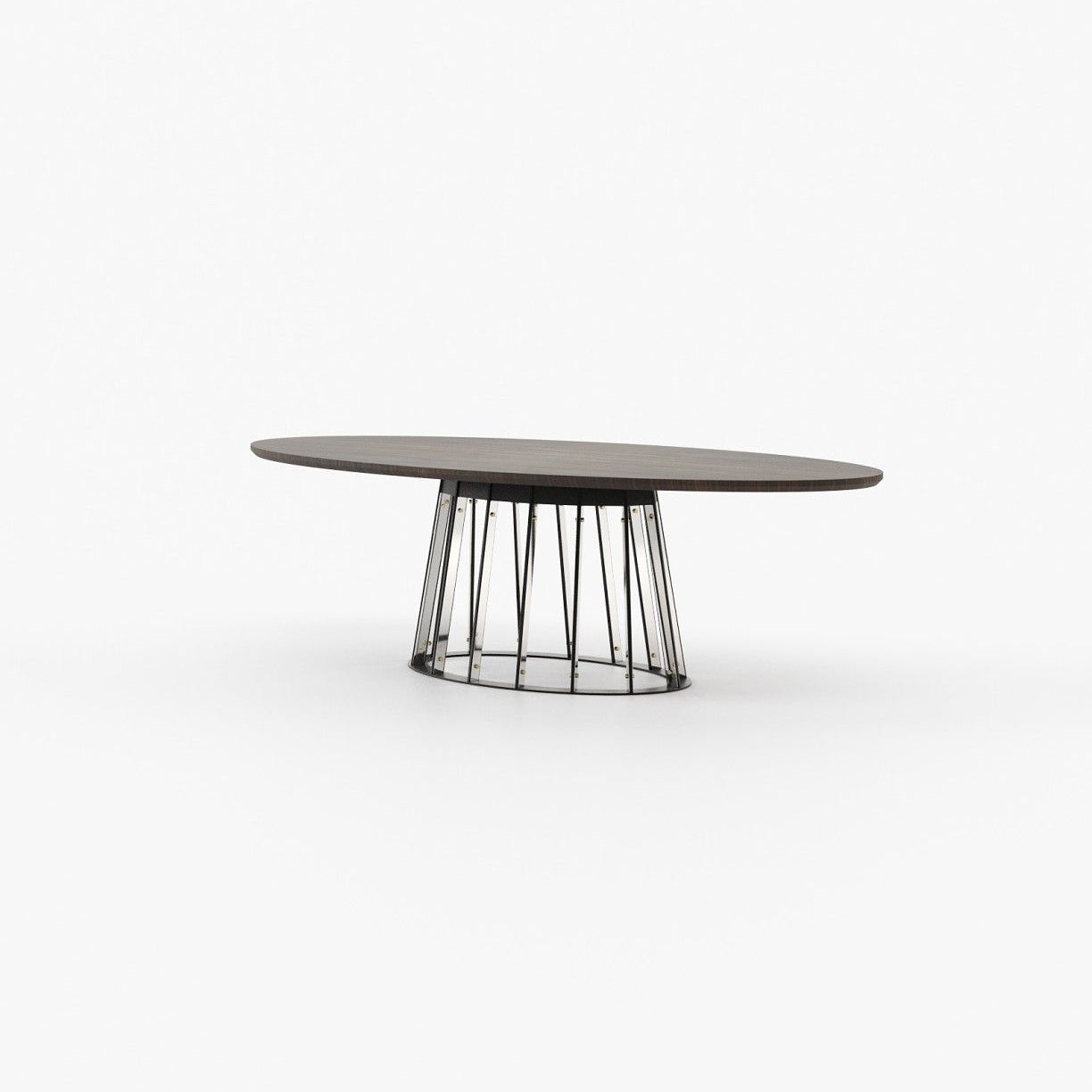 Laskasas ANN Dining & Bar Table Smoked Eucalyptus Veneer Matte - Araco Interiors