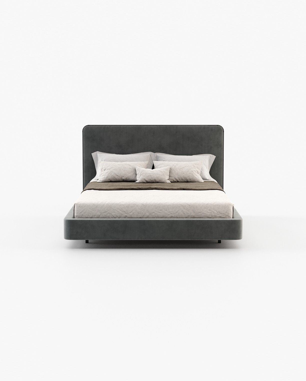Laskasas ANNY Bed & Headboard Vienna Anthracite - Araco Interiors
