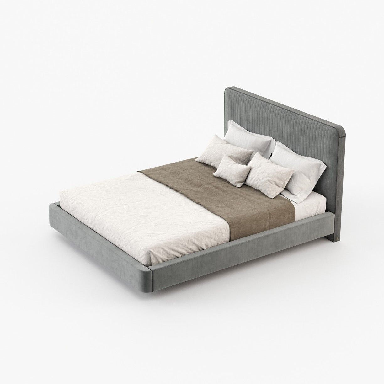 Laskasas ANNY Bed & Headboard Vienna Anthracite - Araco Interiors