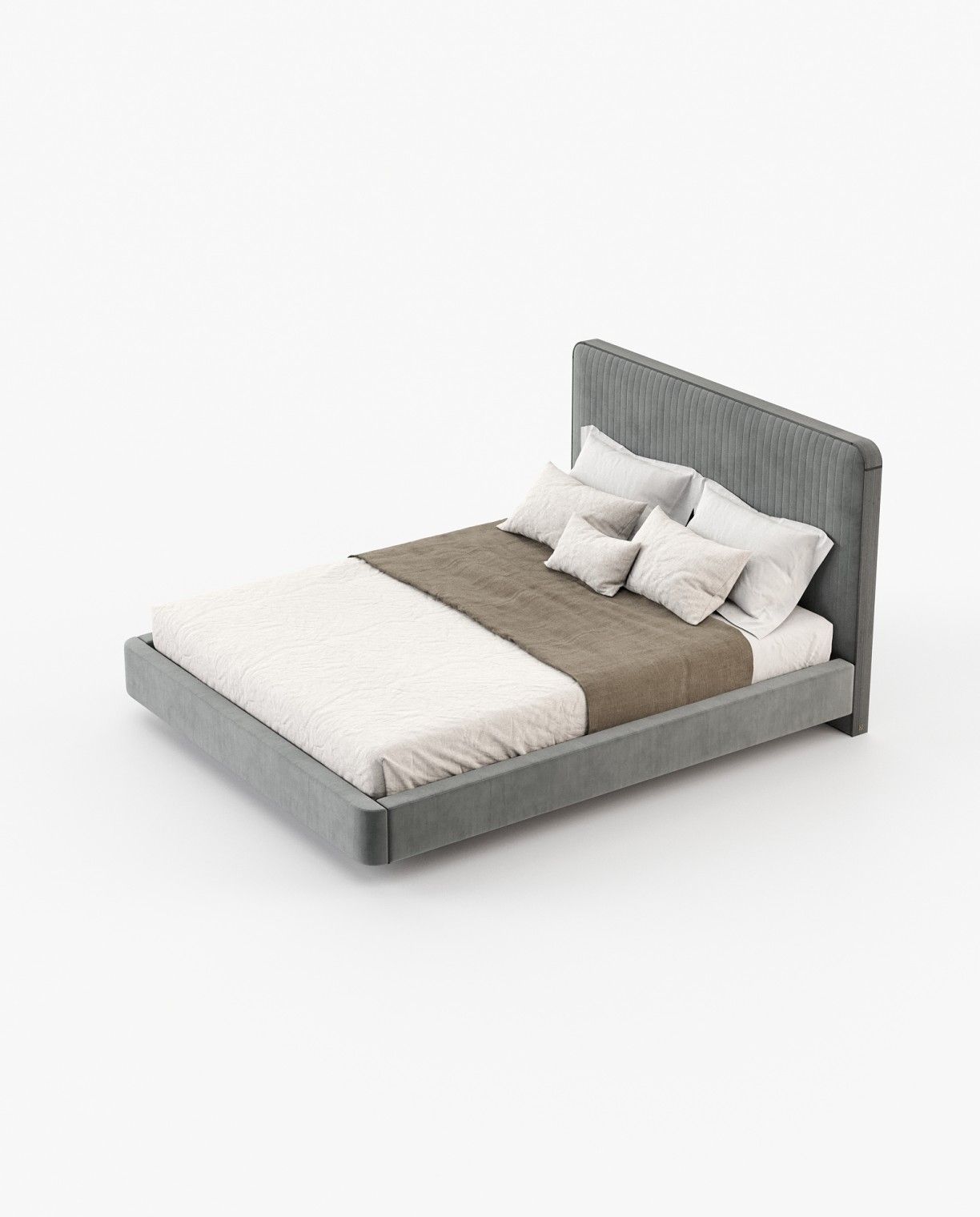 Laskasas ANNY Bed & Headboard Vienna Anthracite - Araco Interiors
