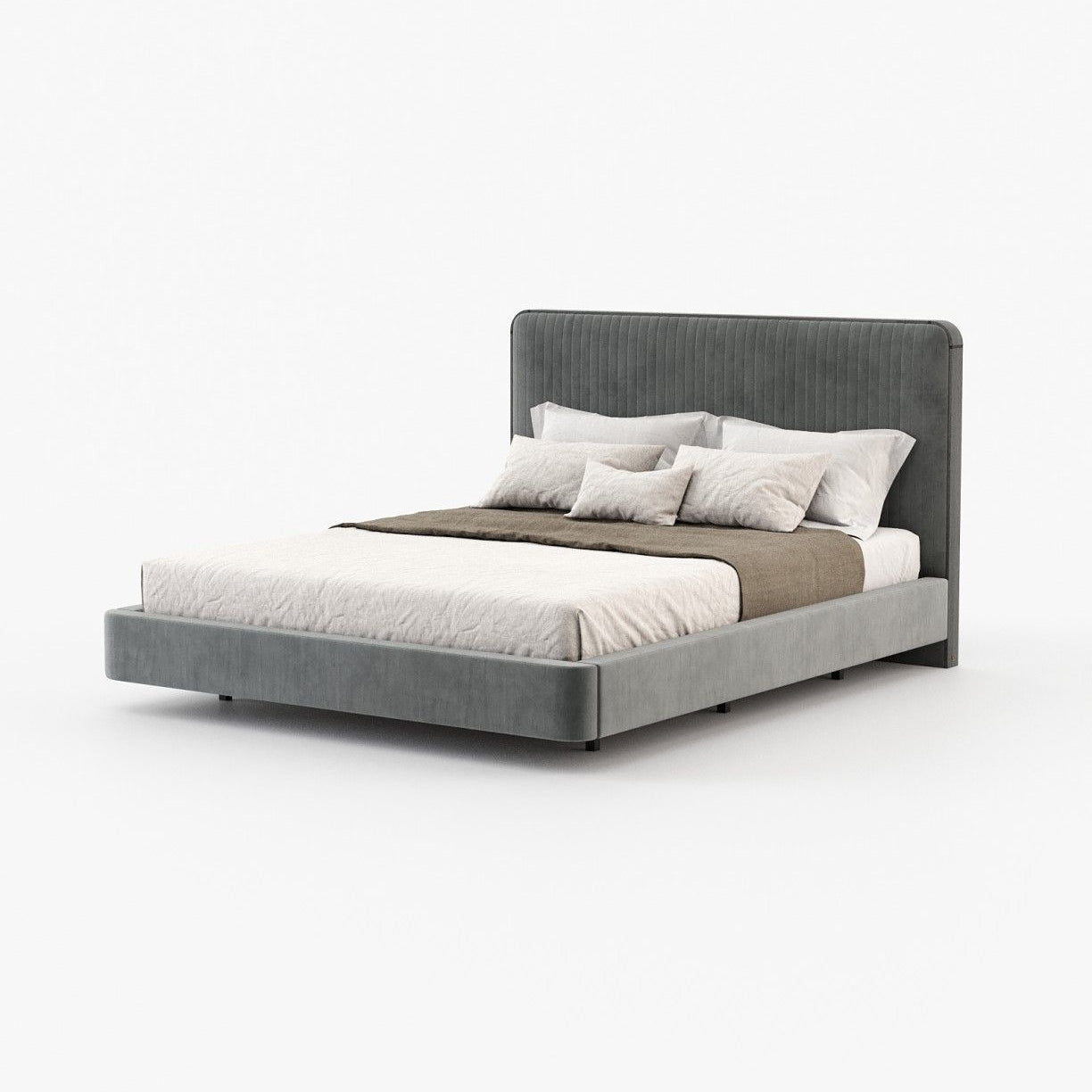 Laskasas ANNY Bed & Headboard Vienna Anthracite - Araco Interiors