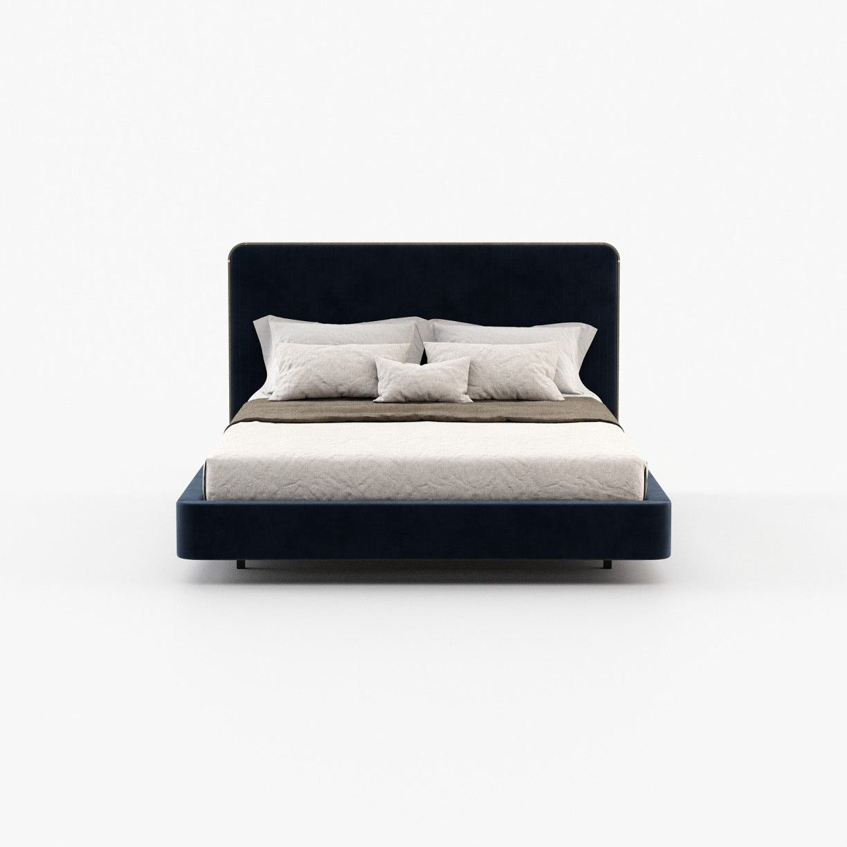 Laskasas ANNY Bed & Headboard Vienna Deep Blue - Araco Interiors