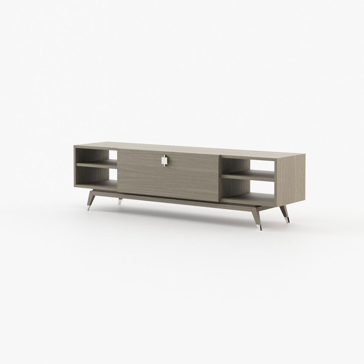 Laskasas ANTOINE Media Unit Aged Oak Veneer Matte - Araco Interiors