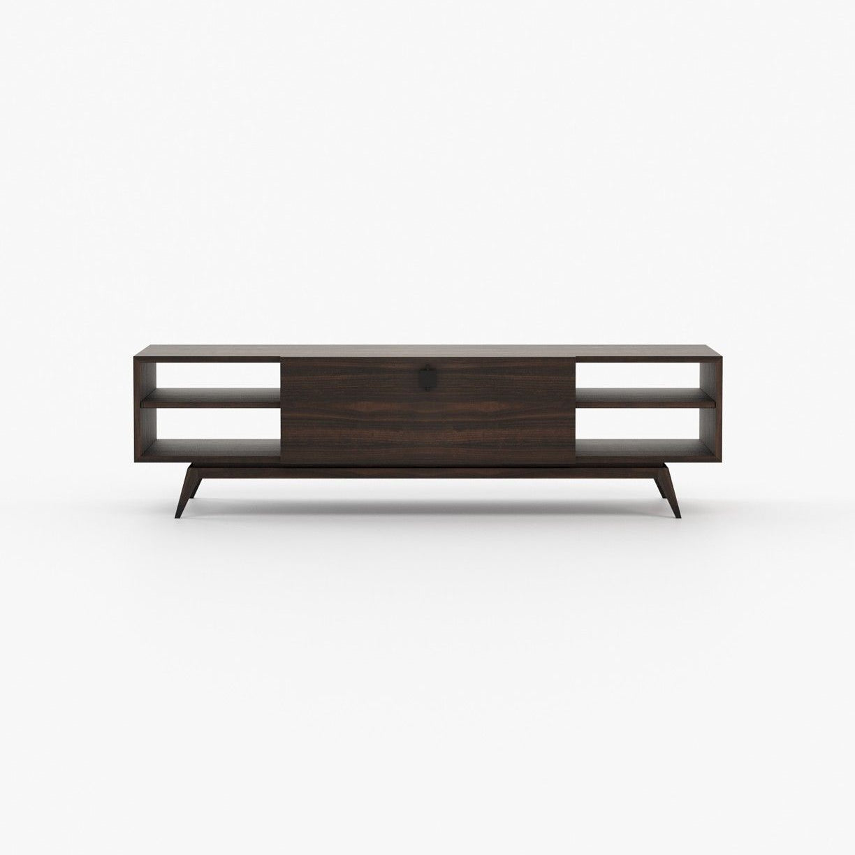 Laskasas ANTOINE Media Unit Smoked Eucalyptus Veneer Matte - Araco Interiors