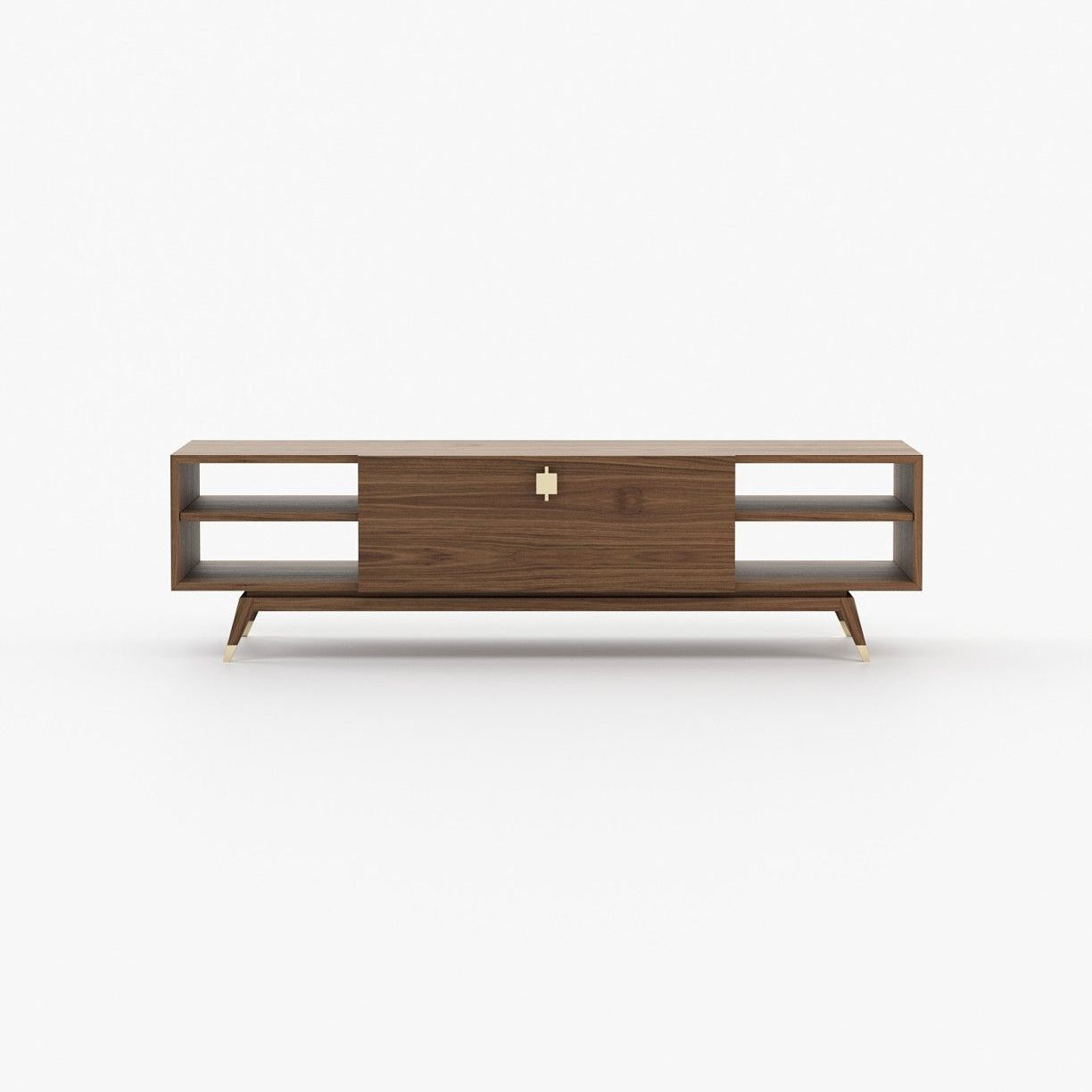 Laskasas ANTOINE Media Unit Walnut Veneer Matte - Araco Interiors