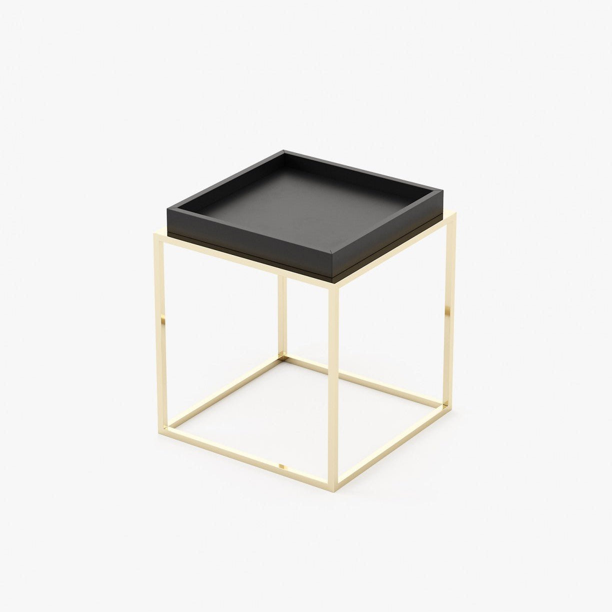 Laskasas AURA Nest & Side Table Black Lacquer Matte - Araco Interiors