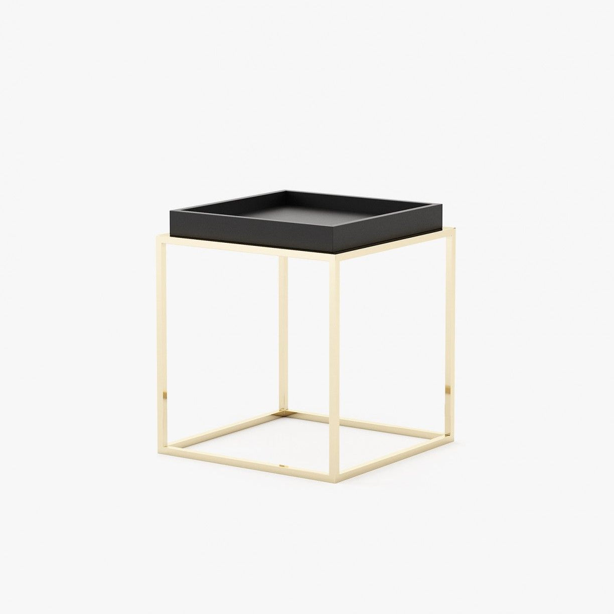 Laskasas AURA Nest & Side Table Black Lacquer Matte - Araco Interiors