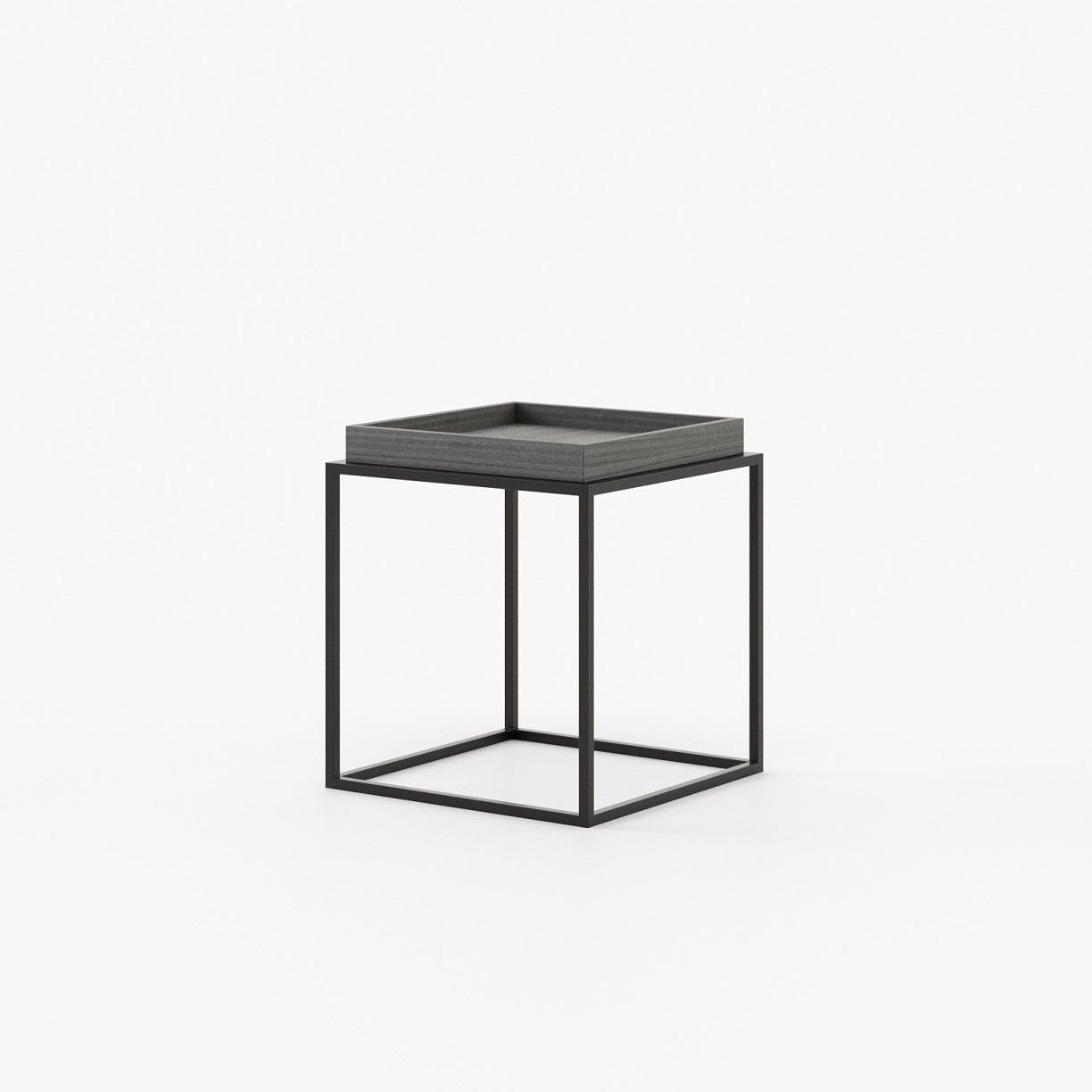 Laskasas AURA Nest & Side Table Grey Eucalyptus Veneer Matte - Araco Interiors