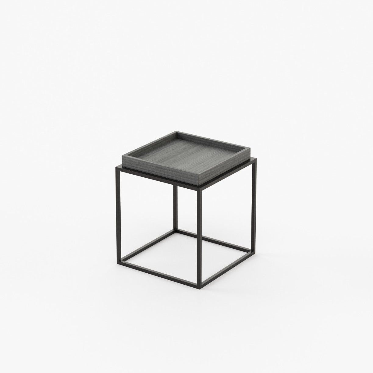 Laskasas AURA Nest & Side Table Grey Eucalyptus Veneer Matte - Araco Interiors