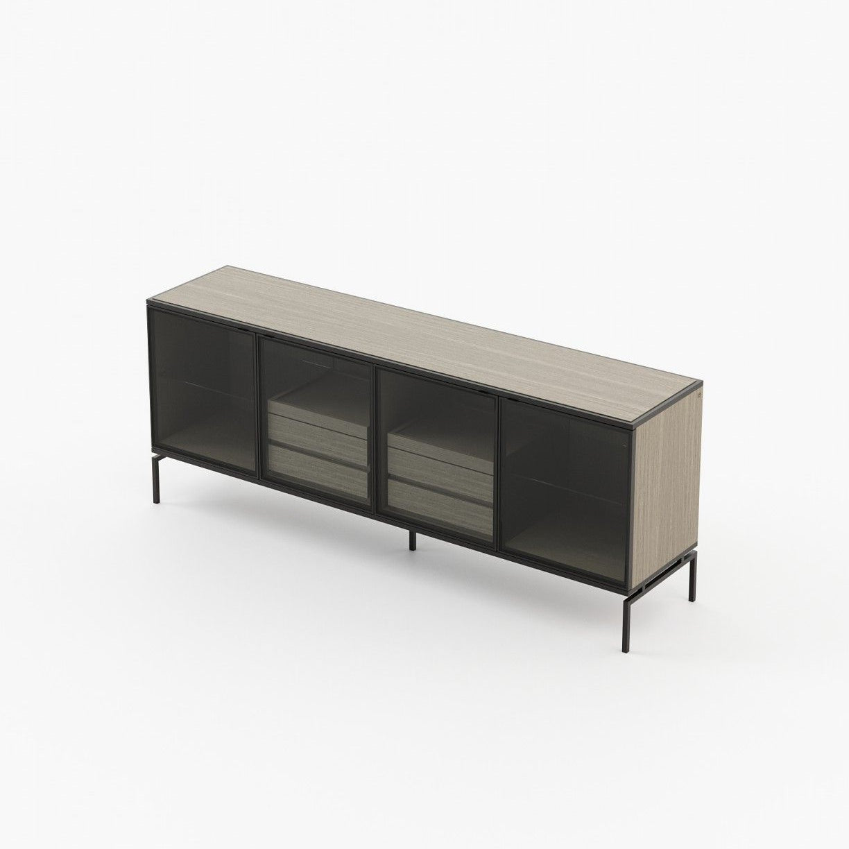 Laskasas AUSTEN Sideboard Aged Oak Veneer Matte - Araco Interiors