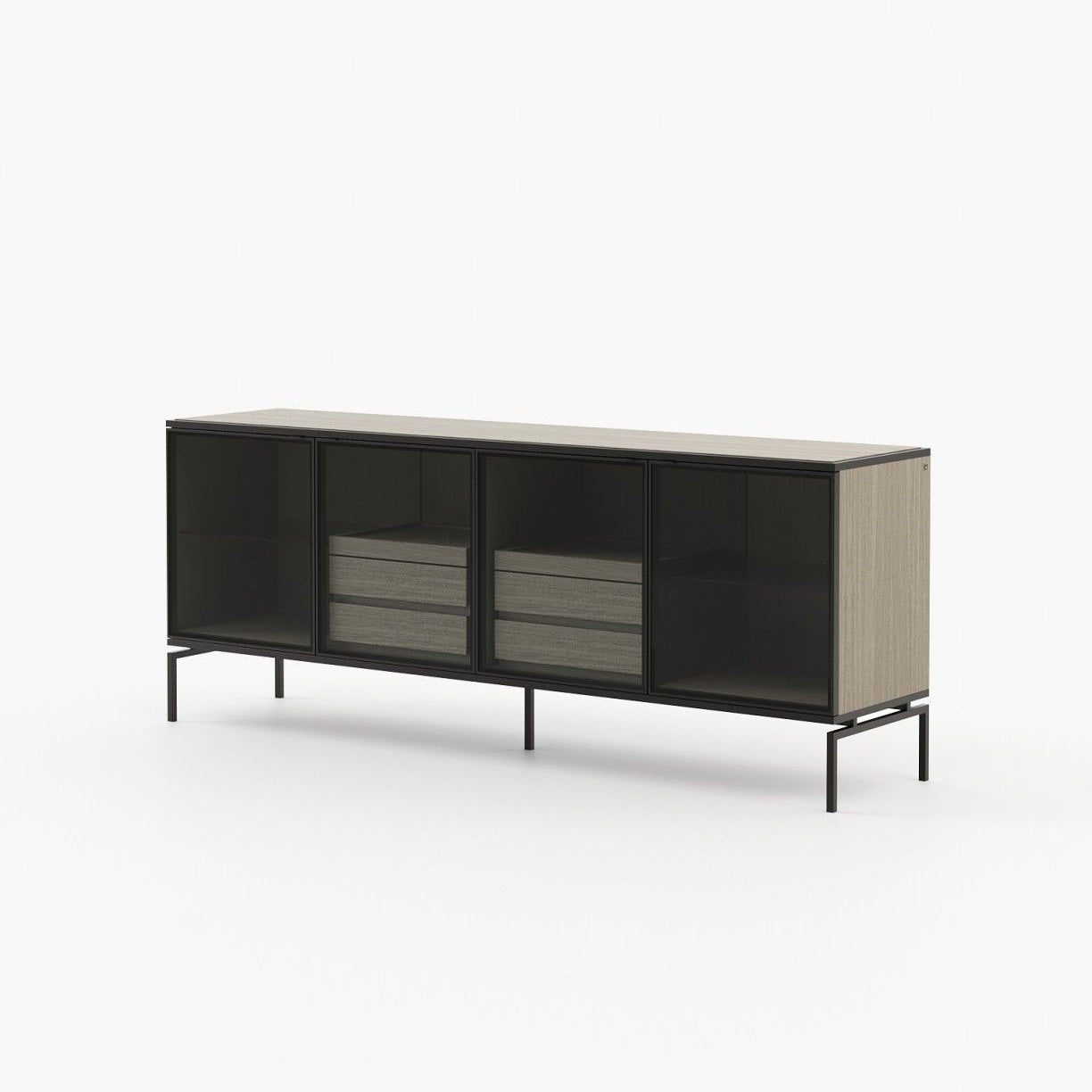 Laskasas AUSTEN Sideboard Aged Oak Veneer Matte - Araco Interiors