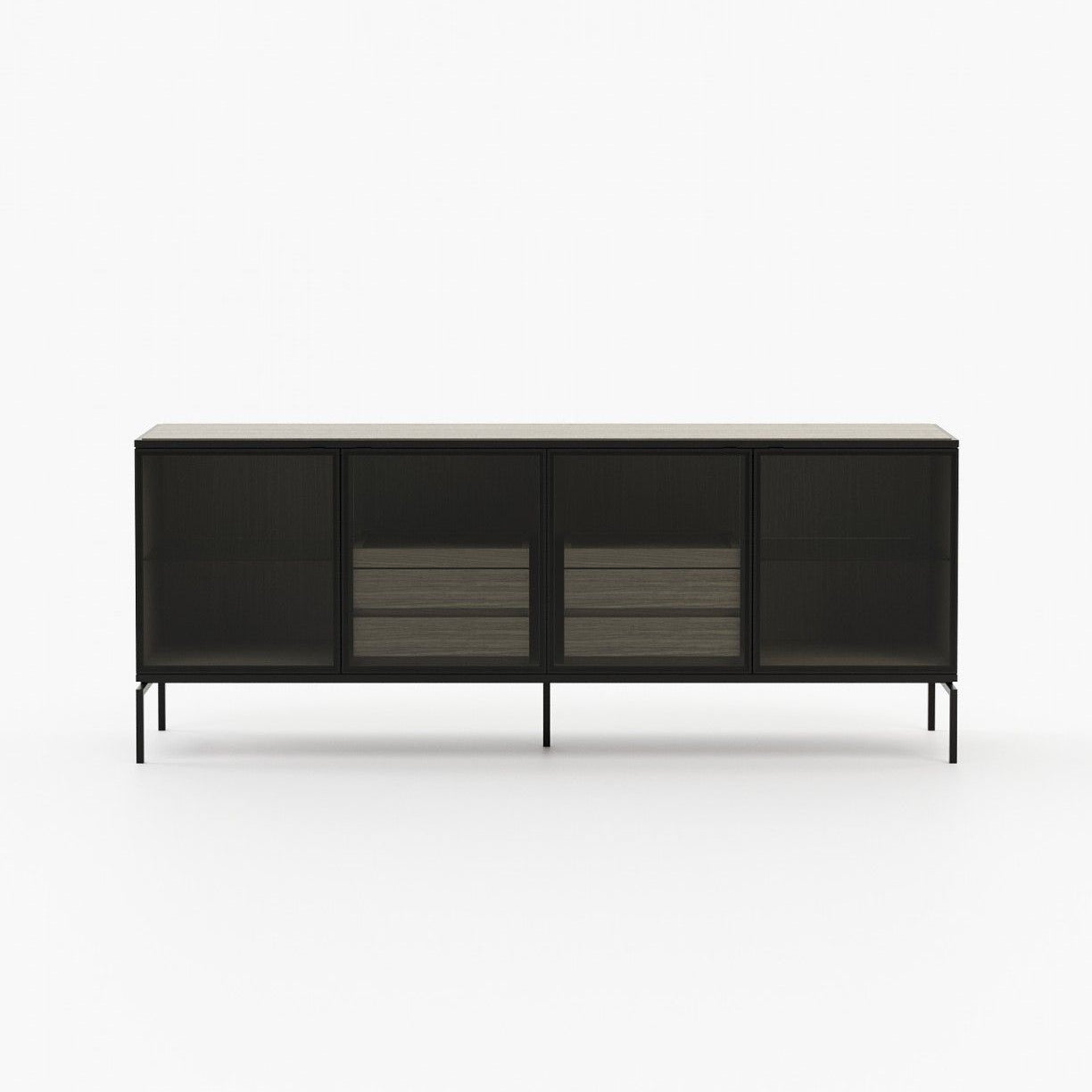 Laskasas AUSTEN Sideboard Aged Oak Veneer Matte - Araco Interiors