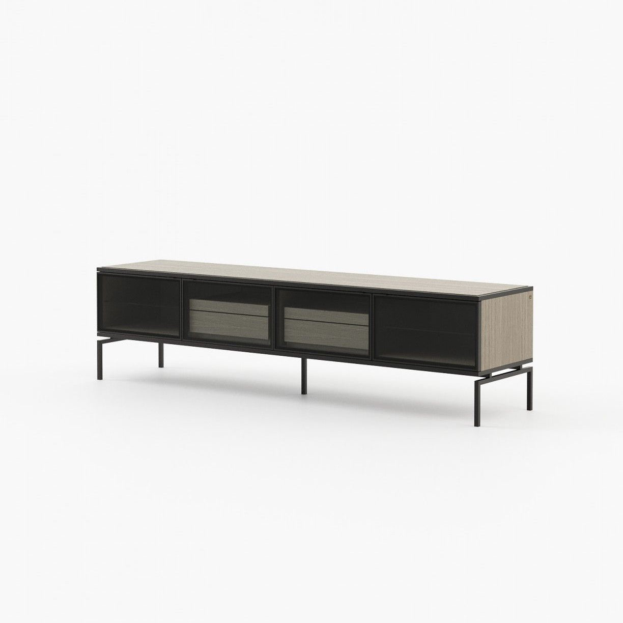 Laskasas AUSTEN with drawers Media Unit Aged Oak Veneer Matte - Araco Interiors