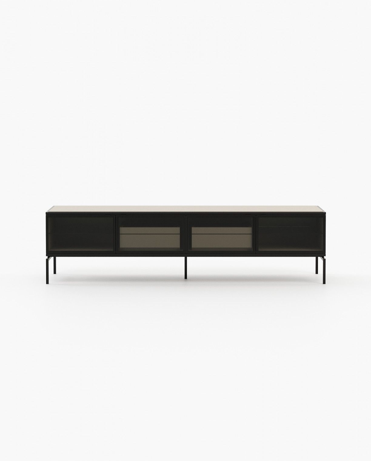Laskasas AUSTEN with drawers Media Unit Beige Grey Lacquer Matte - Araco Interiors
