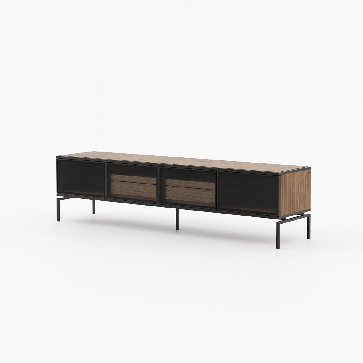 Laskasas AUSTEN with drawers Media Unit Walnut Veneer Matte - Araco Interiors
