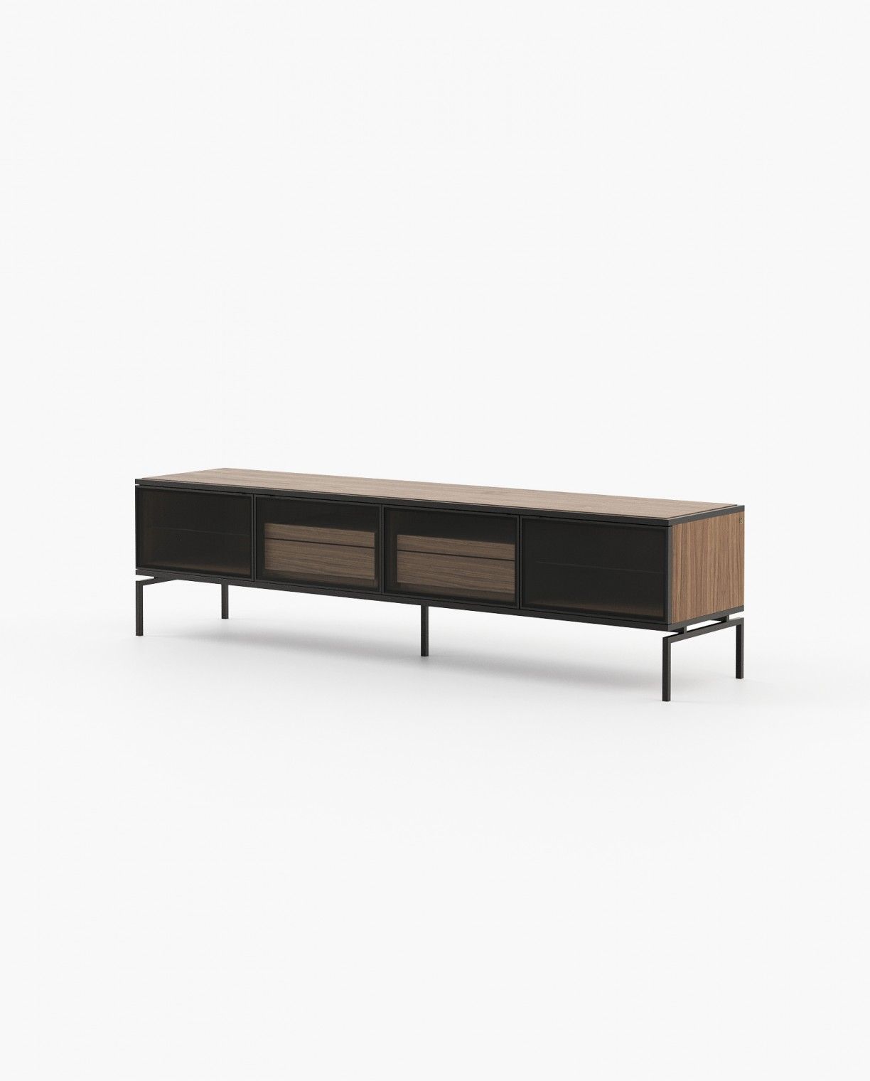 Laskasas AUSTEN with drawers Media Unit Walnut Veneer Matte - Araco Interiors