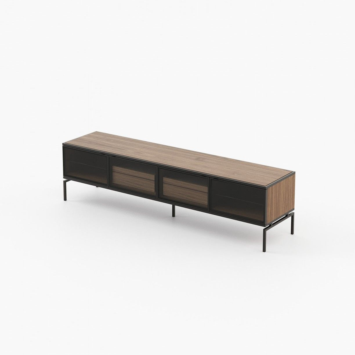Laskasas AUSTEN with drawers Media Unit Walnut Veneer Matte - Araco Interiors