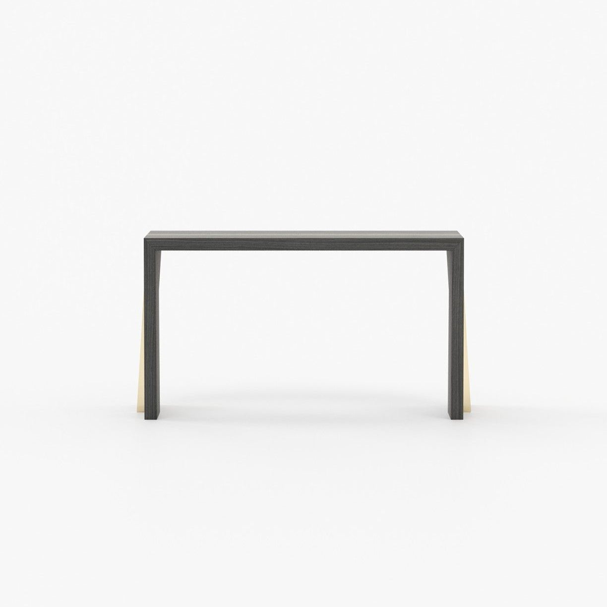 Laskasas AVIGNON Console Table Grey Eucalyptus Veneer Matte - Araco Interiors