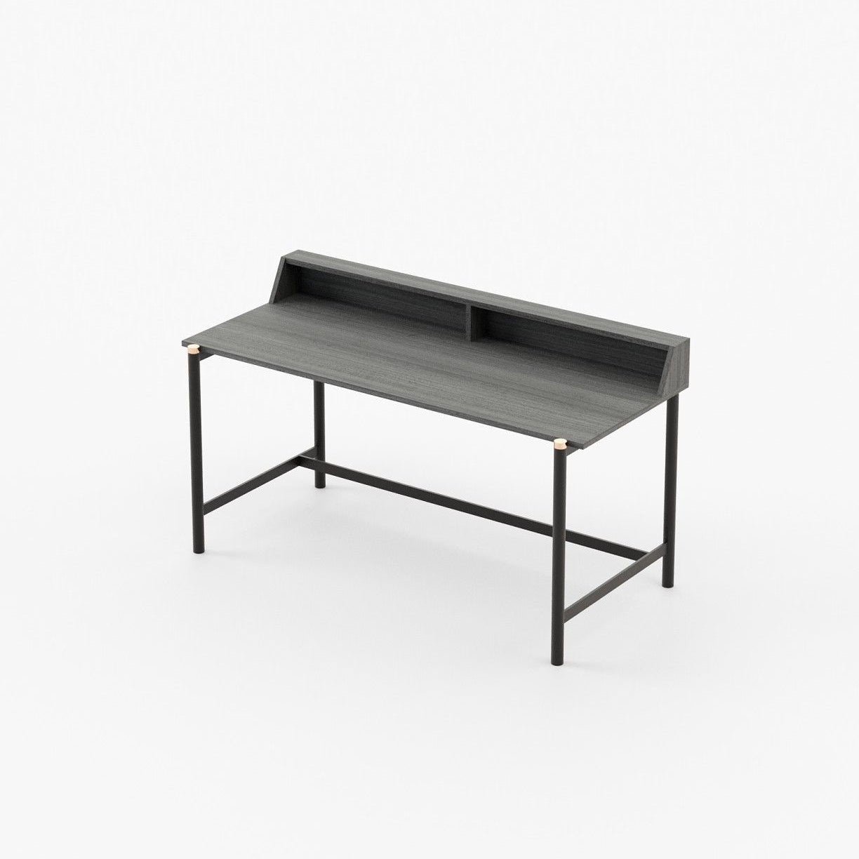 Laskasas BELGRADO Desk Grey Eucalyptus Veneer Matte - Araco Interiors